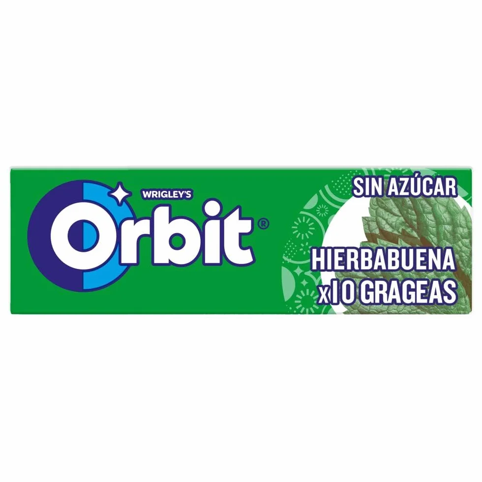 Orbit Chicles Sabor Hierbabuena Paquete 30 X 14 Gr 420 Gramo