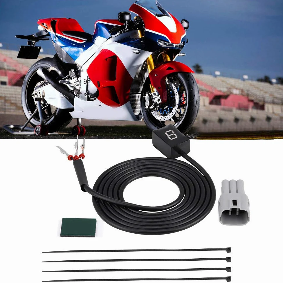 KIMISS Indicador de marcha N-6 para, Intruder 800 y V Strom: Conector ECU, compatible con GSXR 600 - Muestra velocidad y cambios