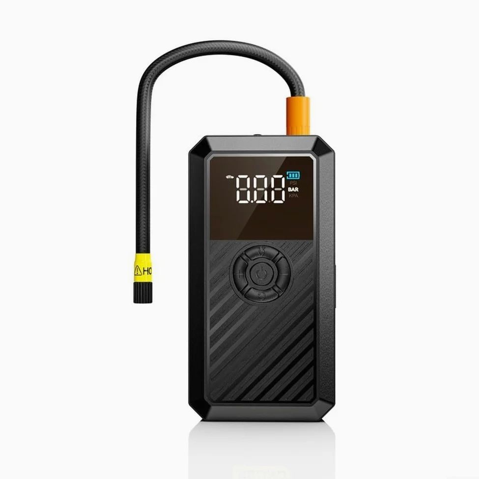 Inflador digital de neumáticos de 12 V, compresor de aire para coche con función de arranque, luz LED, apagado automático para pelota de bicicleta, 500 g