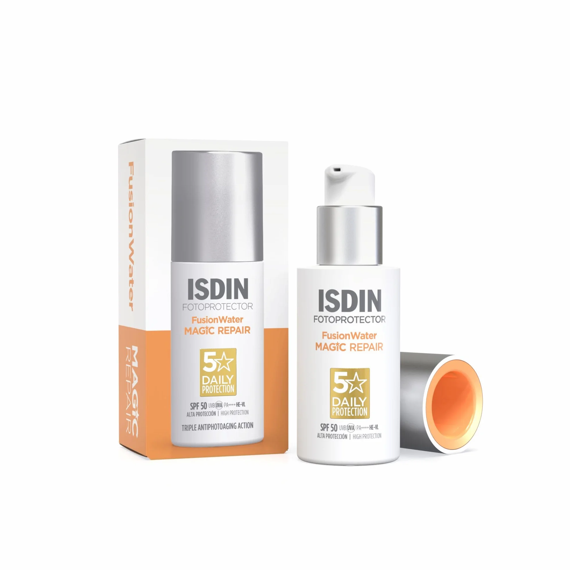 ISDIN Fusion Water MAGIC Repair SPF 50 Protector Solar Facial 50 ml
