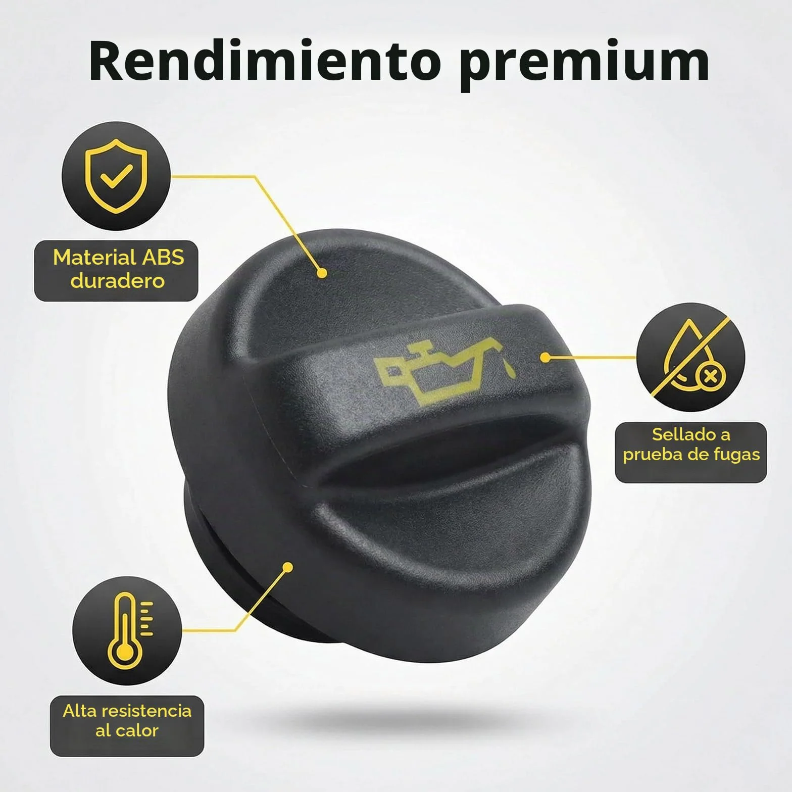 Tapón De Llenado De Aceite De Motor De Alta Calidad - Compatible Con Citroën C2, C3, C4, Xsara Y Peugeot 207, 208, 301, 308, 508, 2008, 3008, 5008, Durabilidad Óptima