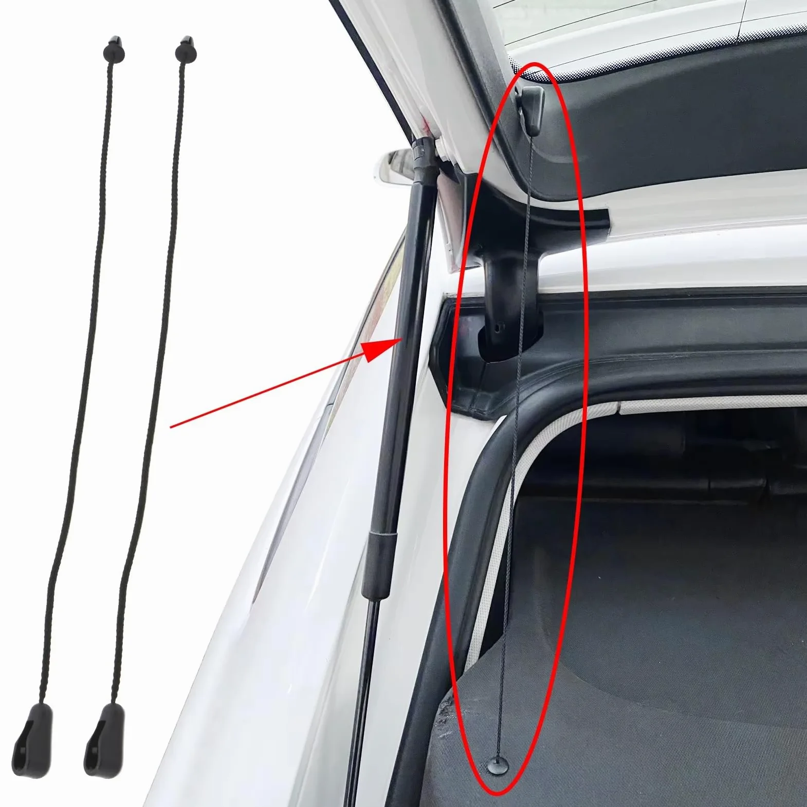 Cuerda Maletero Coche Compatible Con Ford Para Focus 2004 2005 2006 2007 2008 2009 2010 2011 Sujeciones Correas Equipaje Carga Bandeja Trasera