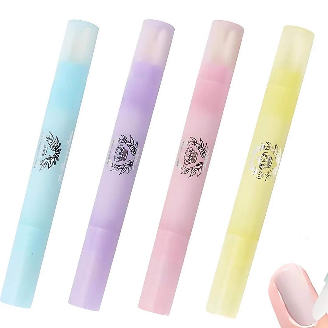 Lápiz corrector para uñas 4 unidades quita esmalte sin disolvente