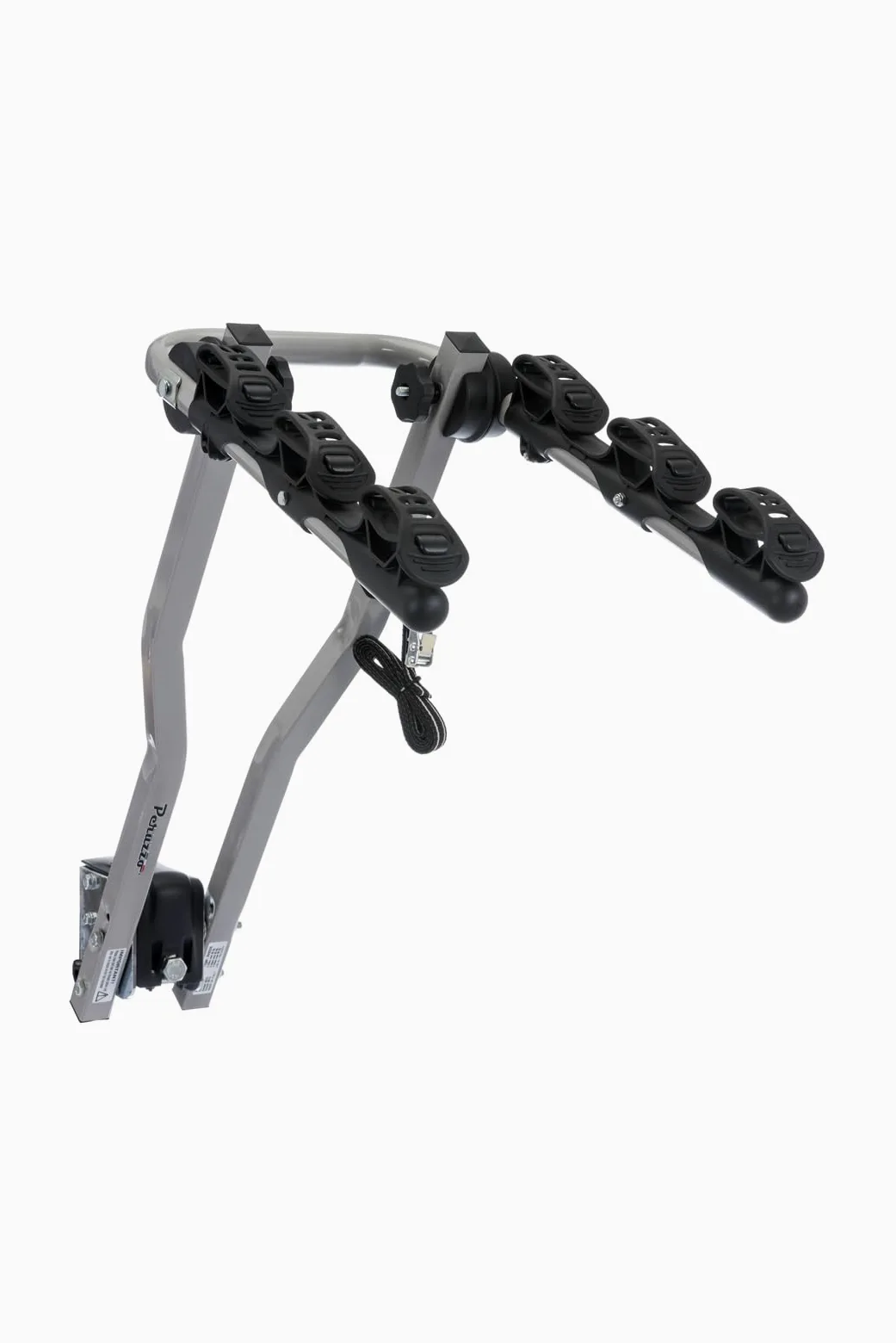 Peruzzo Arezzo - Transportín trasero para 3 bicicletas, color plata y negro