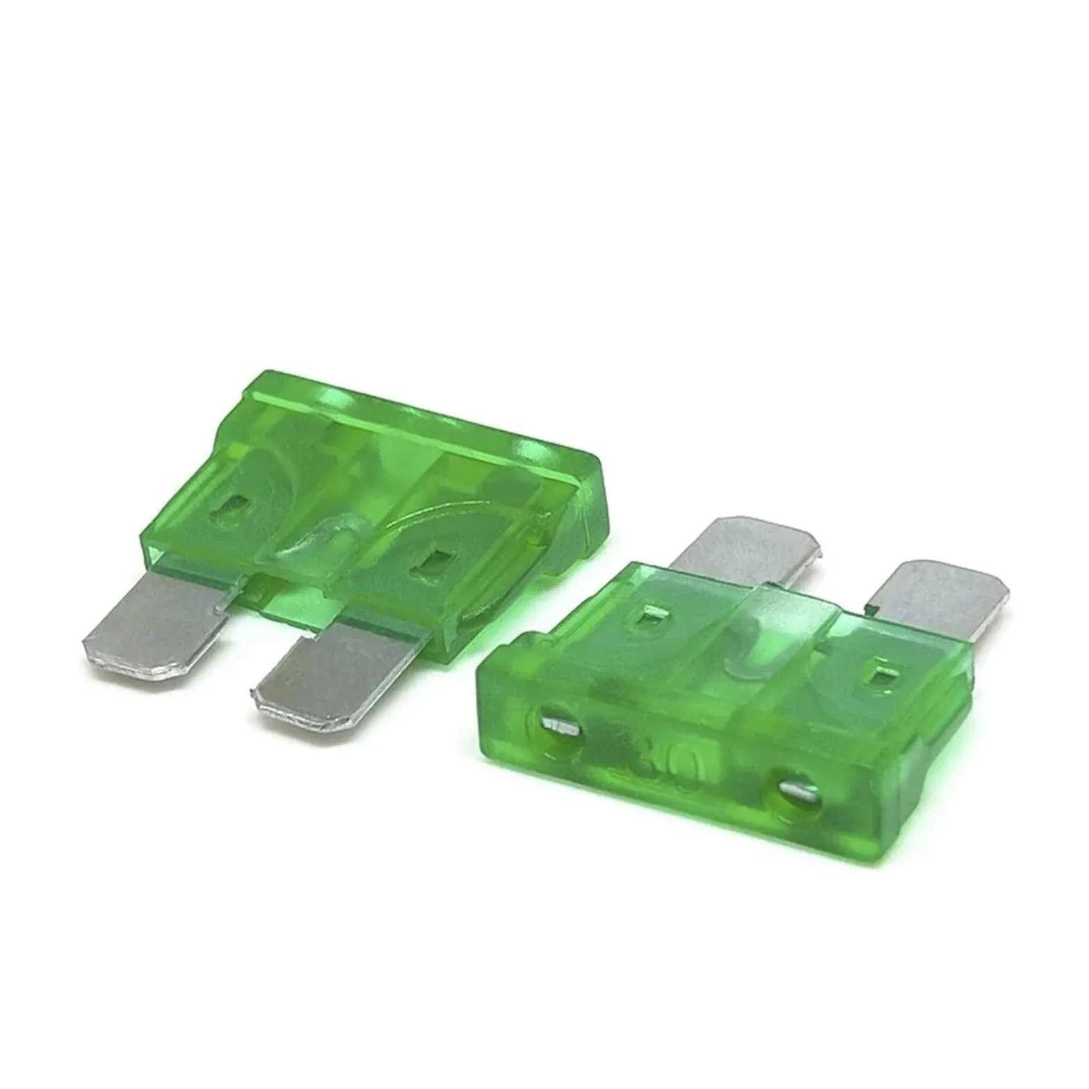 100/50/10 fusibles en miniatura M2 pequeños y medianos para coche, tipo cuchilla automotriz, fusible 1A 2A 3A 5A 7. 10A 15A 20A 25A 30A 35A 40A 50A (25A, 50PCS_Miniatura)