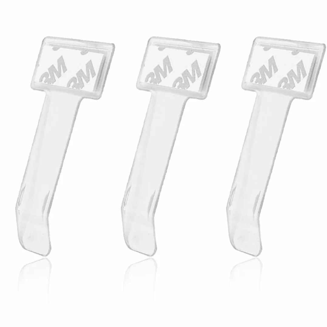 3 Piezas Soporte de Tarjeta de Parqueo para Parabrisas Soporte de Documentos para Auto Clip de Tarjeta Independiente (Transparente)