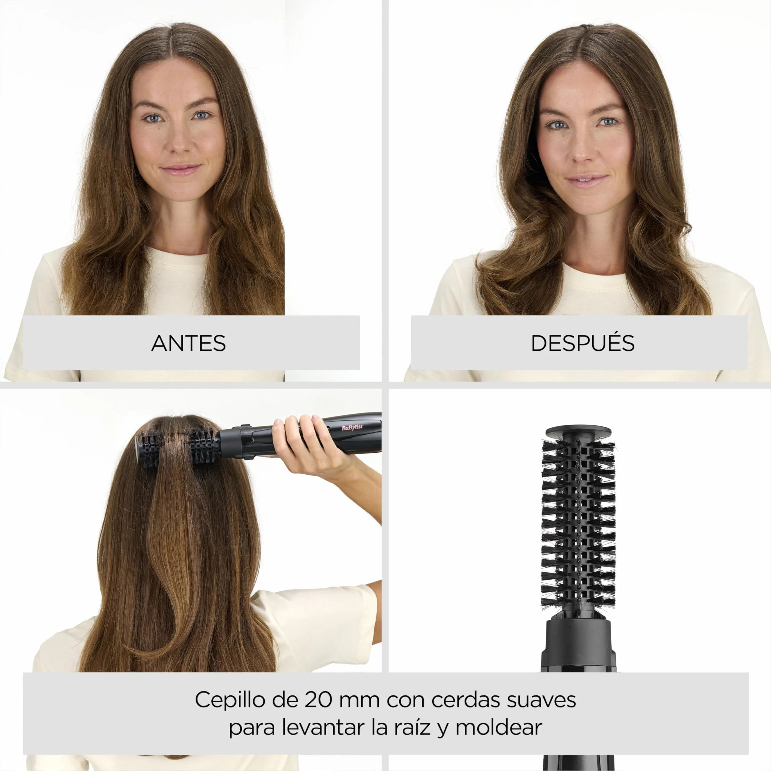 BaByliss Perfect Finish AS126E Cepillo de aire secador moldeador iónico