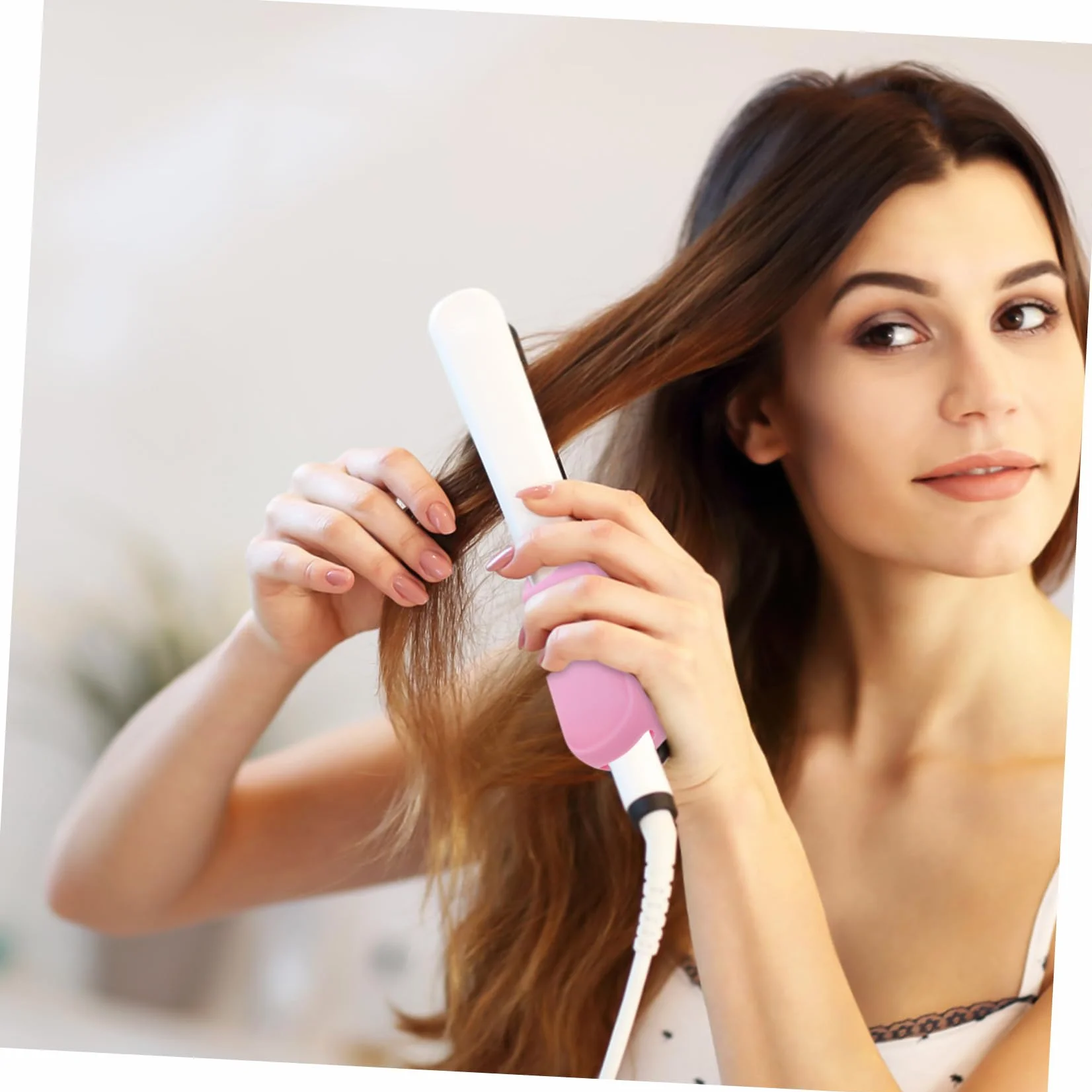 Funda De Silicona Resistente Al Calor Para Rizador y Plancha De Pelo, 1 Unidad