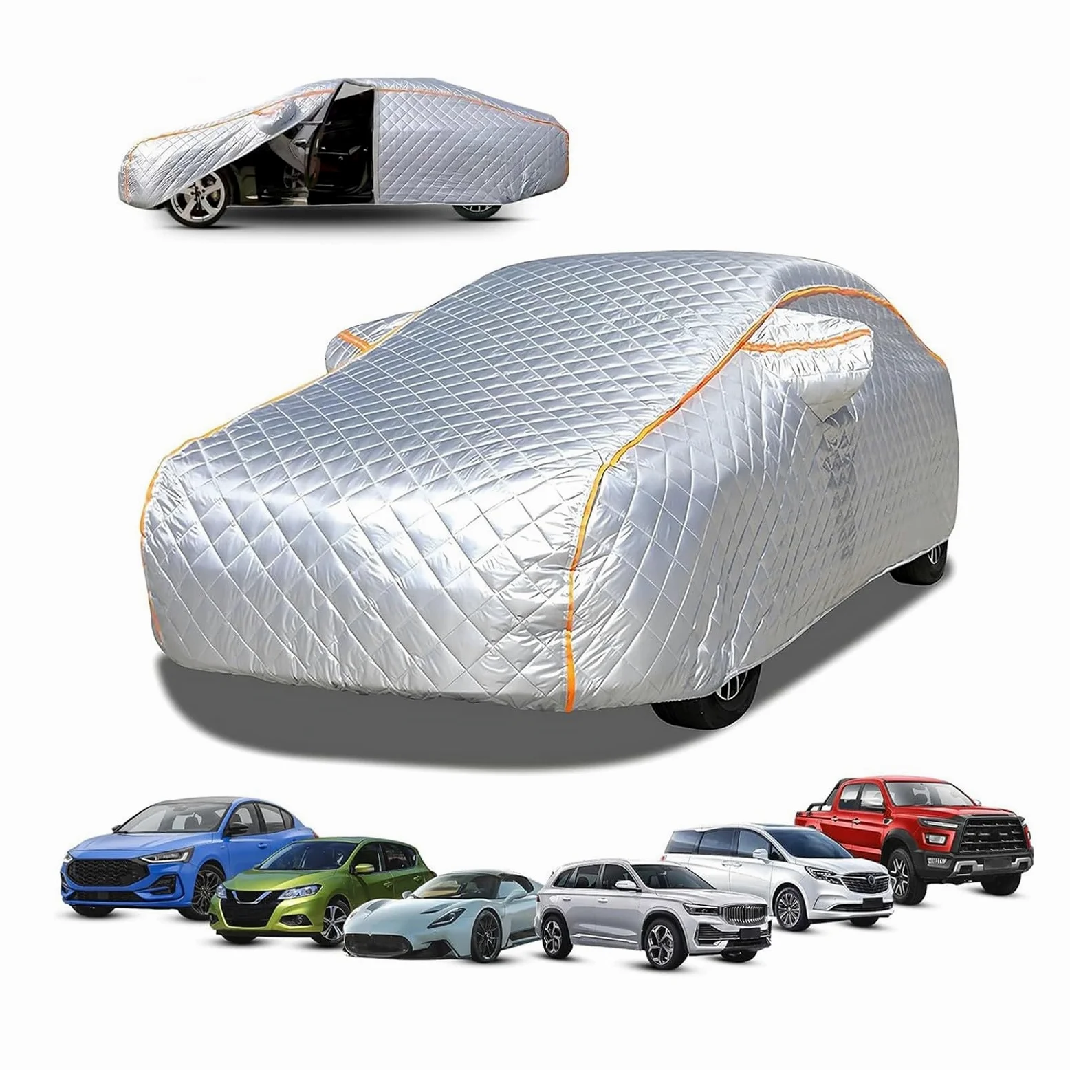Funda Coche Antigranizo para Mazda 6 2002-2023, Funda de Coche Exterior Antigranizo,Cubre Coches Exterior Antipolvo con Forro de Algodón r241t