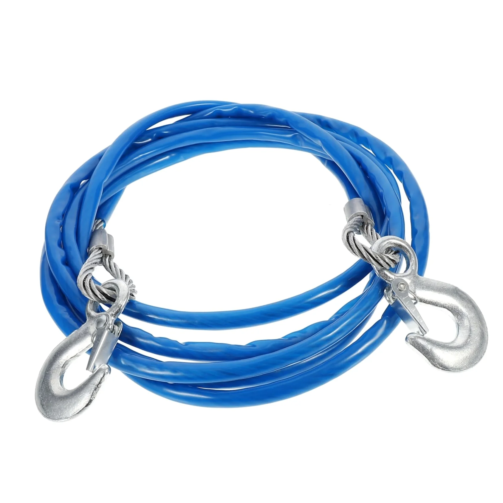 Cuerda de remolque, correa de recuperación de cabrestante resistente para camiones y vehículos, correa de remolque duradera para remolque y recuperación segura de vehículos
