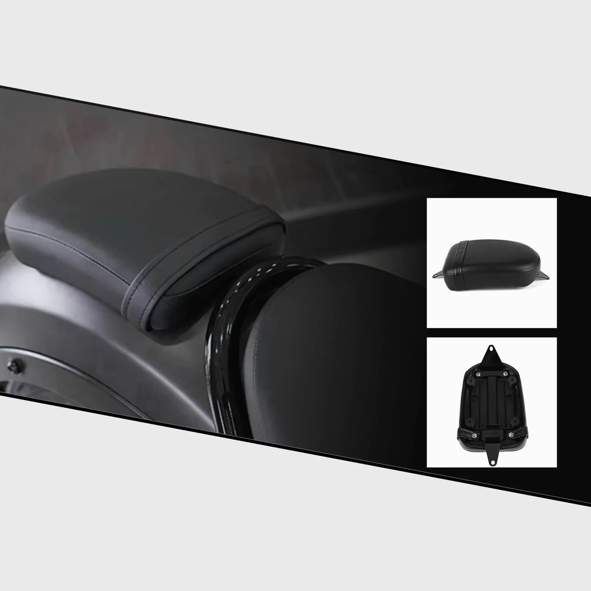 Accesorios Motocicletas para Rebel CM1100 CMX1100 2021 2022 2023 2024 Asientos Traseros para Motocicleta Cojín para Pasajero Asiento De Cuero para Pasajero Piezas Repuesto(A Style)