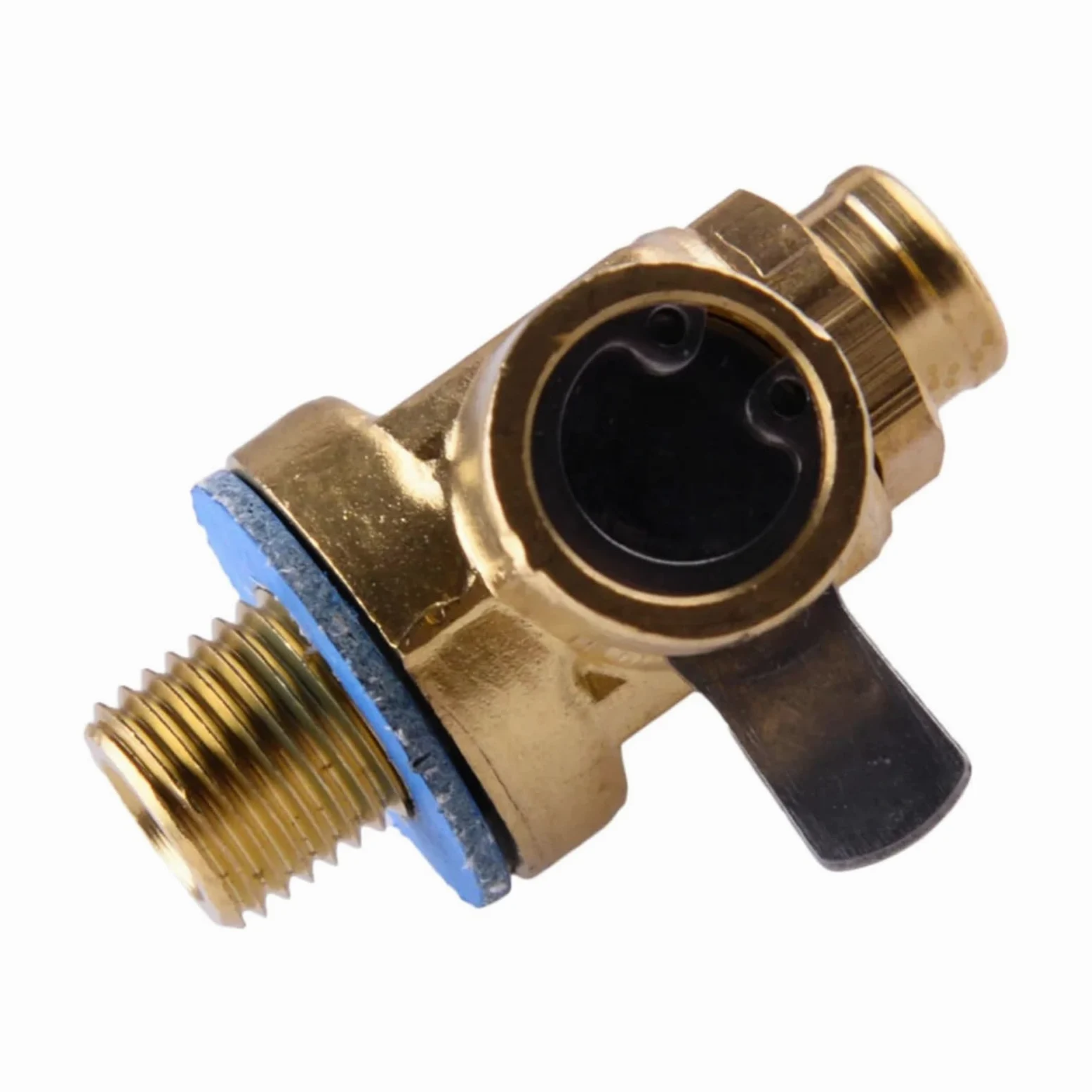 F103, F133 Válvula de drenaje rápido con conector corto y abrazadera
