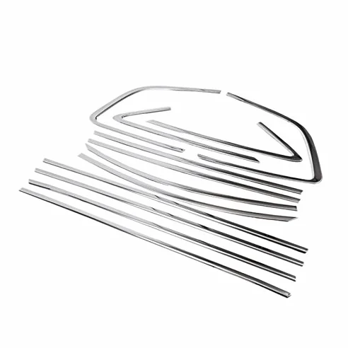 para Serie 2 Gran Tourer F46 2015-2019 Cromado Embellecedor Moldura de laterales en Vidrio Acero Inoxidable 12 piezas