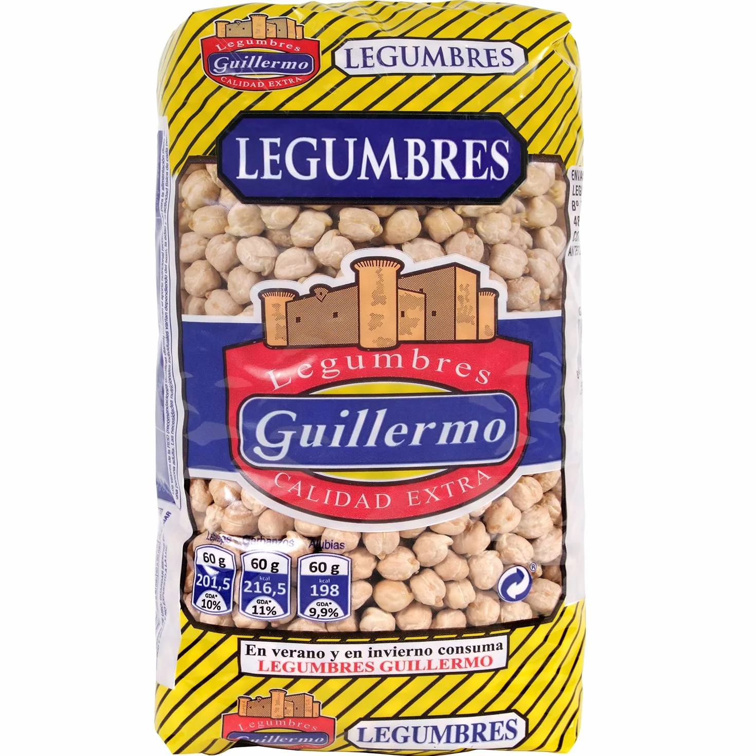 Garbanzo gordo 1 kg Paquete Calidad Extra