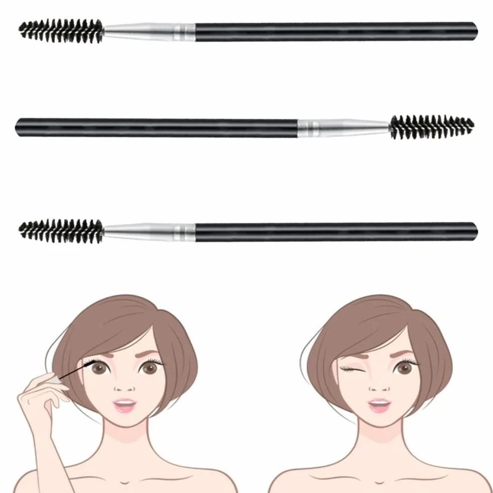 Cepillo de Pestañas 3 Pcs Peine de Pestañas Reutilizable Herramientas de Maquillaje
