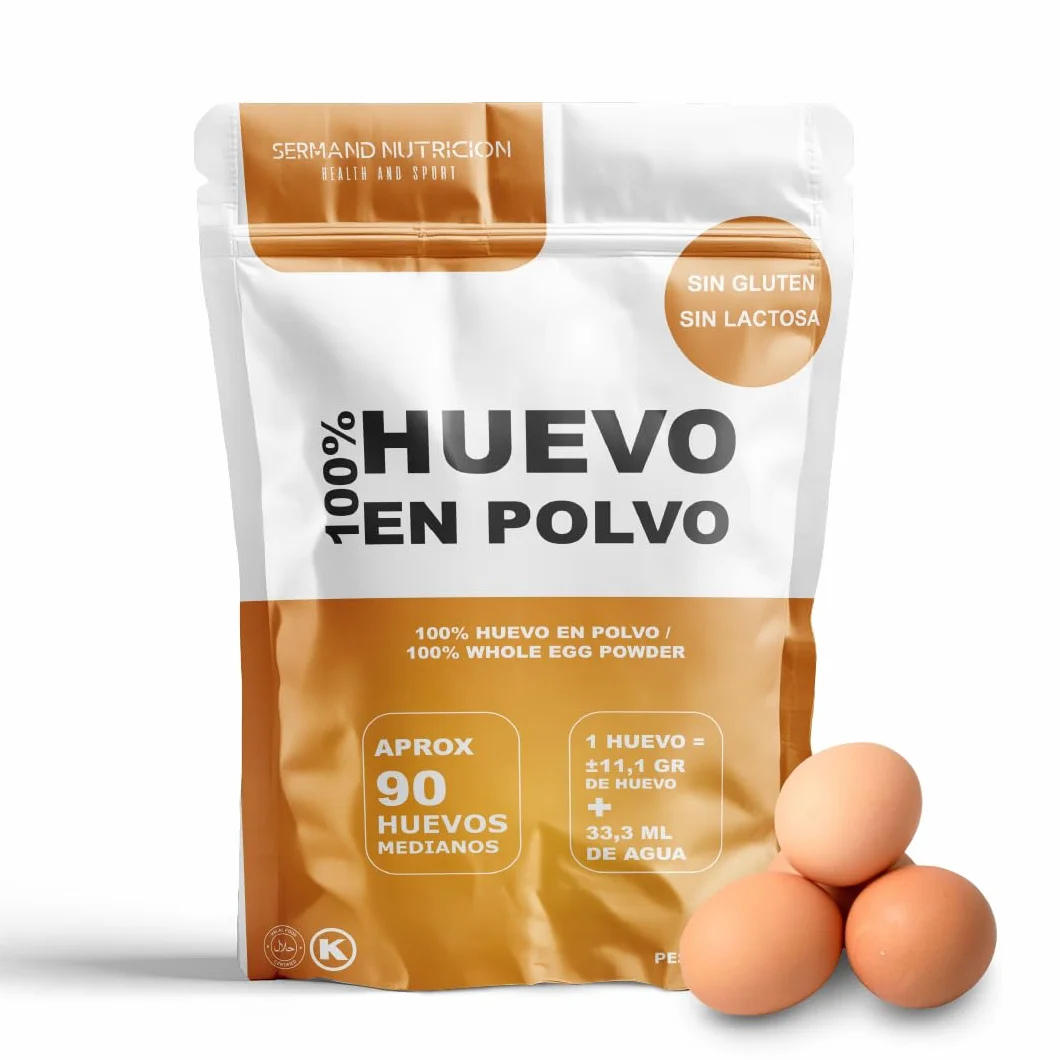 Huevo en Polvo Deshidratado Pasteurizado Sin Gluten Sin Lactosa 1 kg