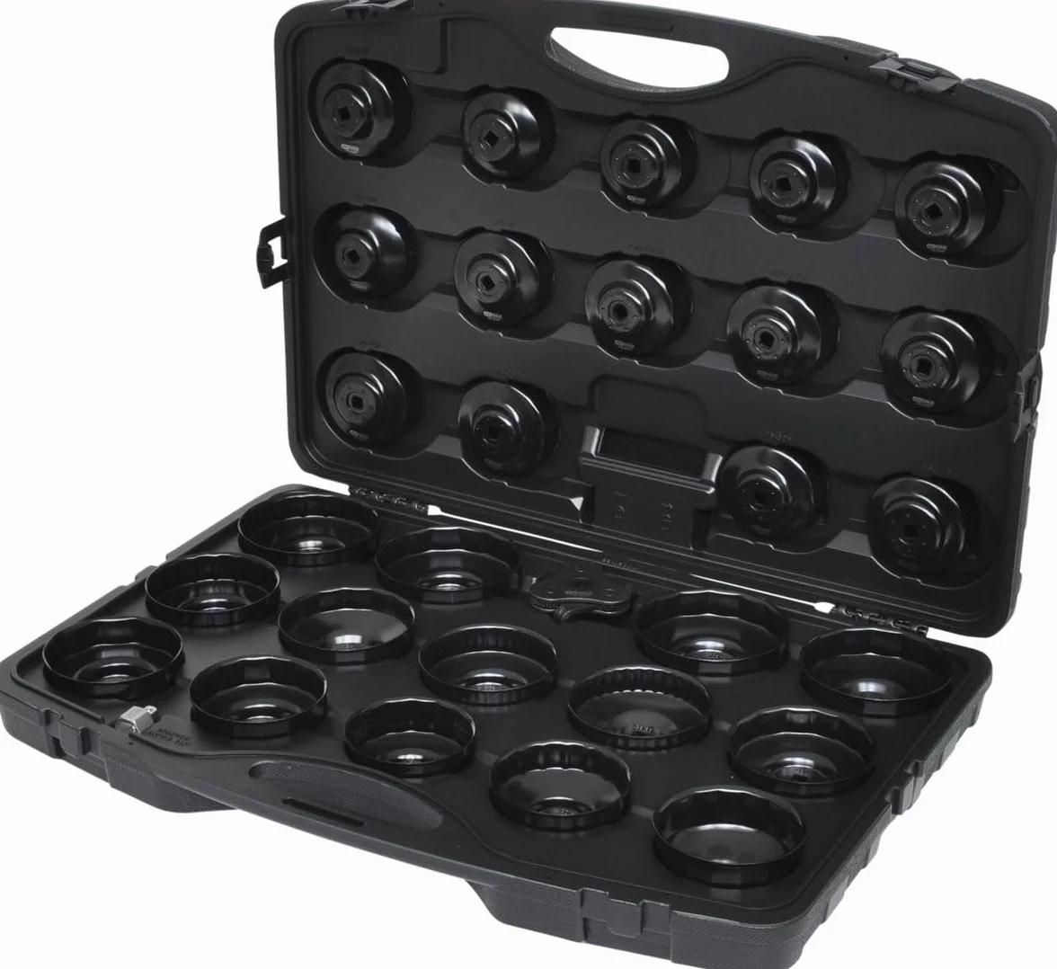 KS Tools 150.9350 - Pack de 30 piezas con llaves para filtros de aceite, forma de taza (tamaño: 3/8")