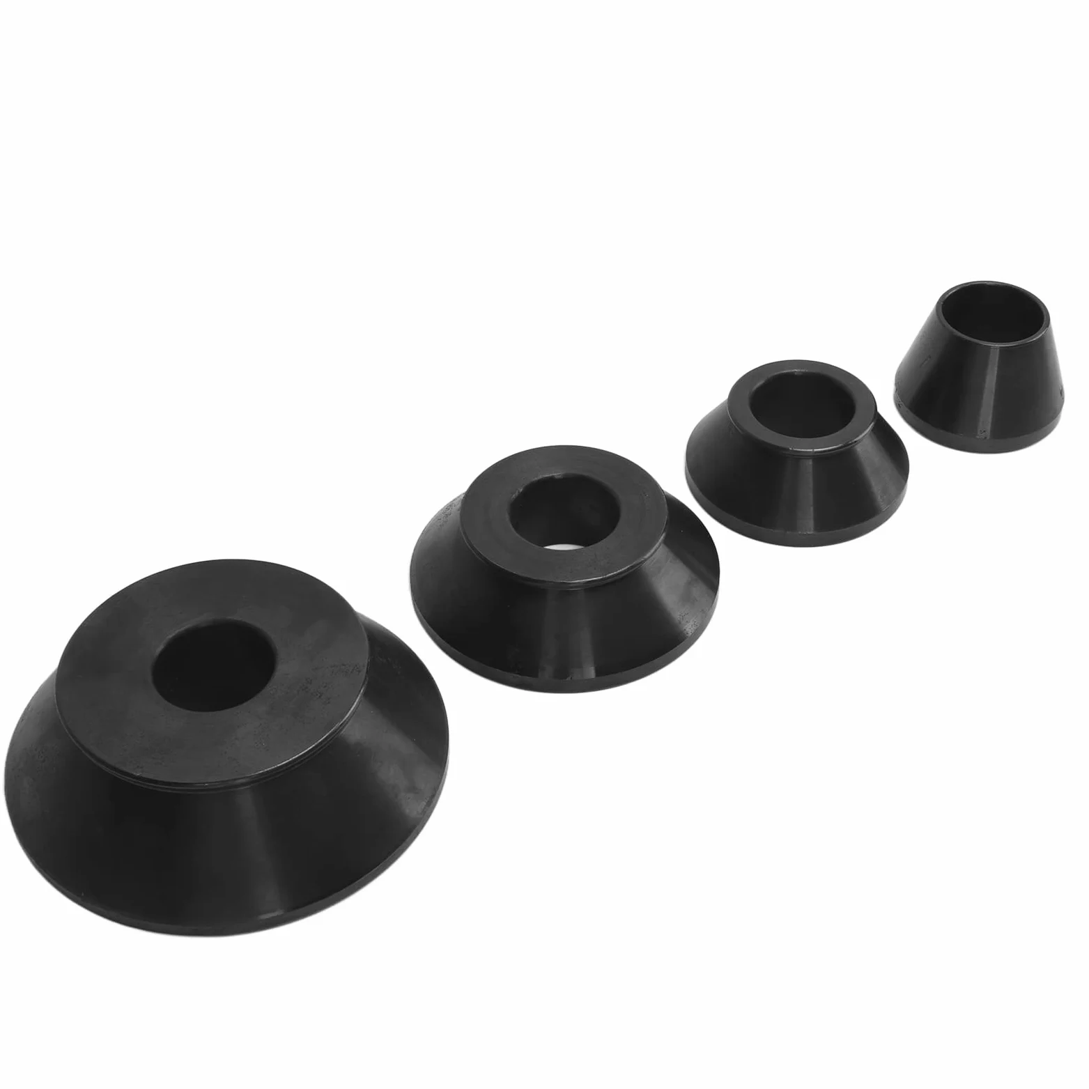Juego de Conos Cónicos para Equilibrador de Ruedas, Acero Al Carbono, 36mm de Diámetro del Eje, Herramienta de Reparación de Neumáticos para Coche, Camión, SUV, 4 Uds.
