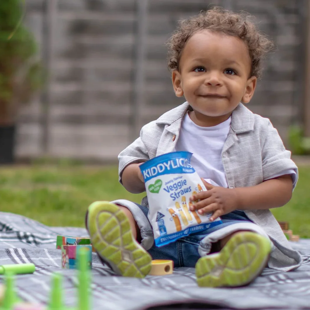Kiddylicious Veggie Straws Mix Pack 22x12g 264g Snacks para Bebés a Partir de 9 Meses
