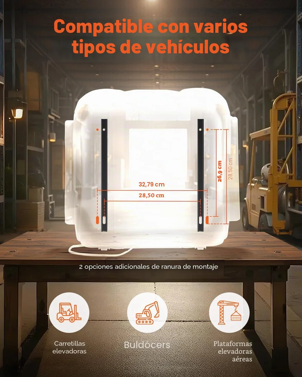 VEVOR Asiento Universal para Carretilla Elevadora 60 x 51 x 64cm, Asiento con Suspensión, Respaldo Ajustable, Reposabrazos y Cinturón de Seguridad, Microinterruptor, para Cortadora de Césped, Tractor