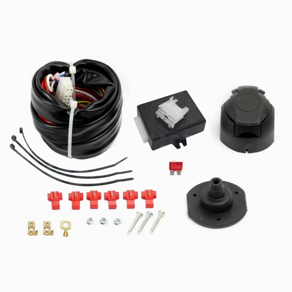 Wieln - Kit eléctrico de 7 polos con centralita para enganche de remolque
