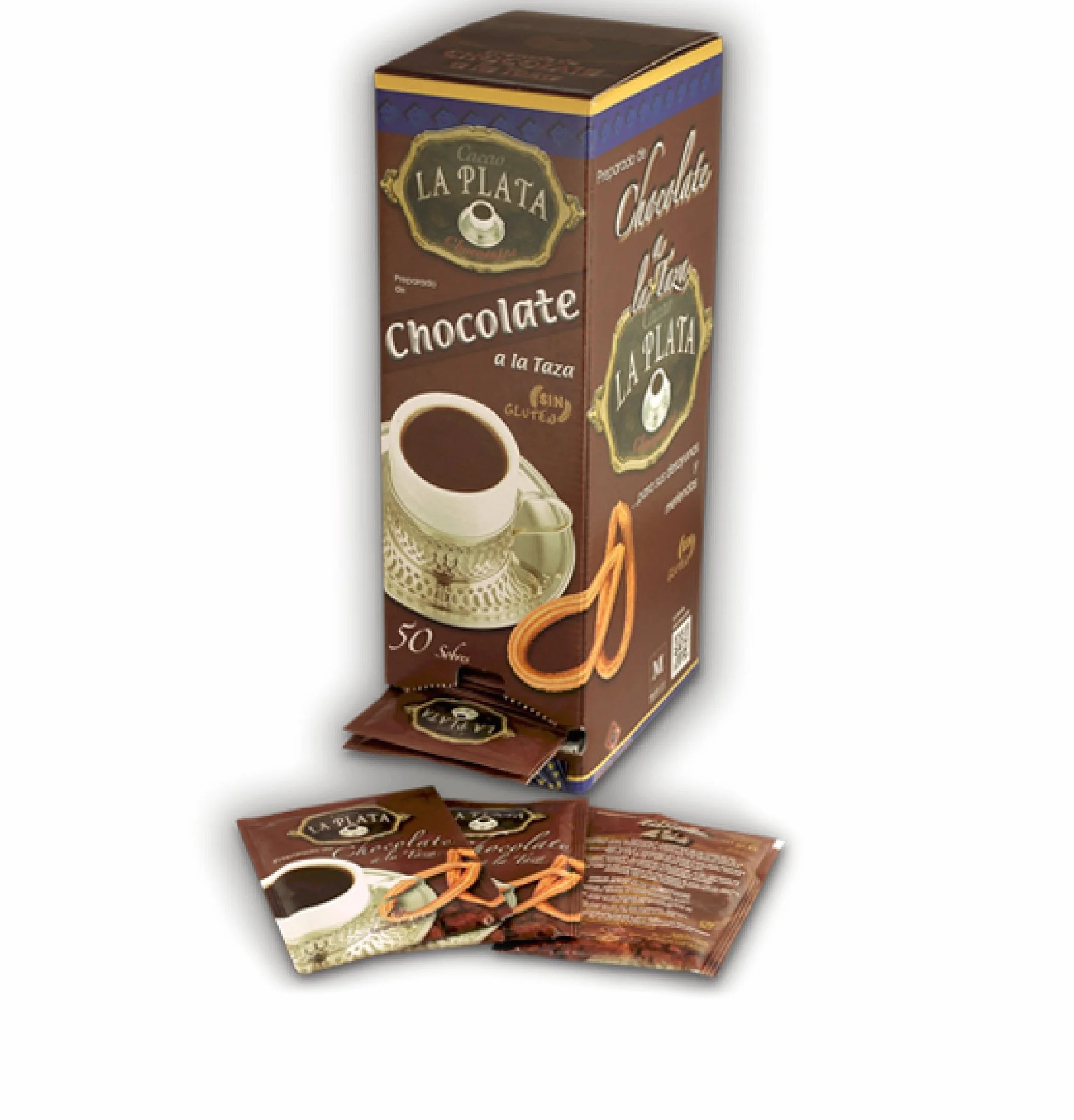 Chocolate a la taza La Plata 50 Sobres