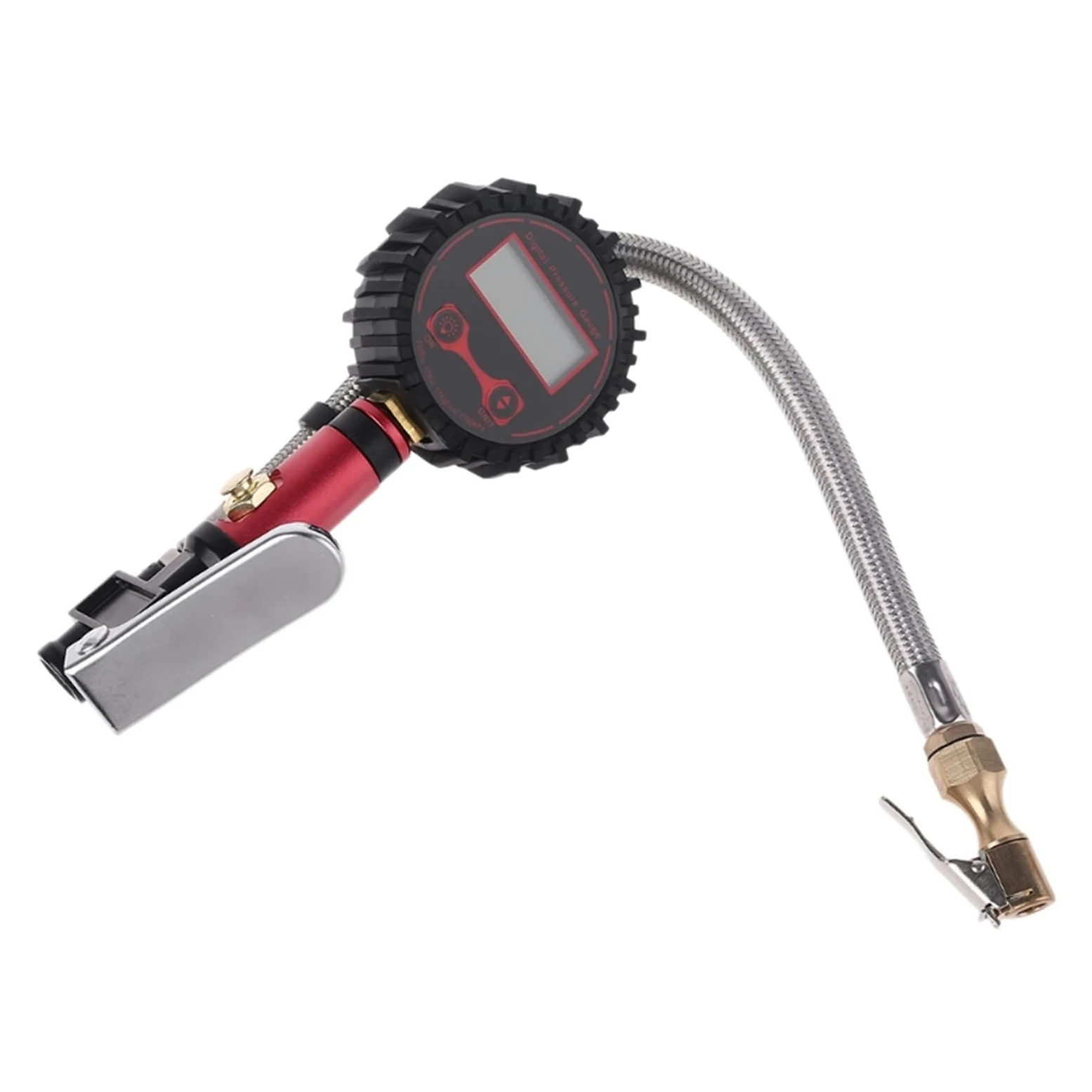 Inflador de neumáticos Digital con manómetro de 250 PSI, Esfera Luminosa de fácil Lectura LCD retroiluminada Digital