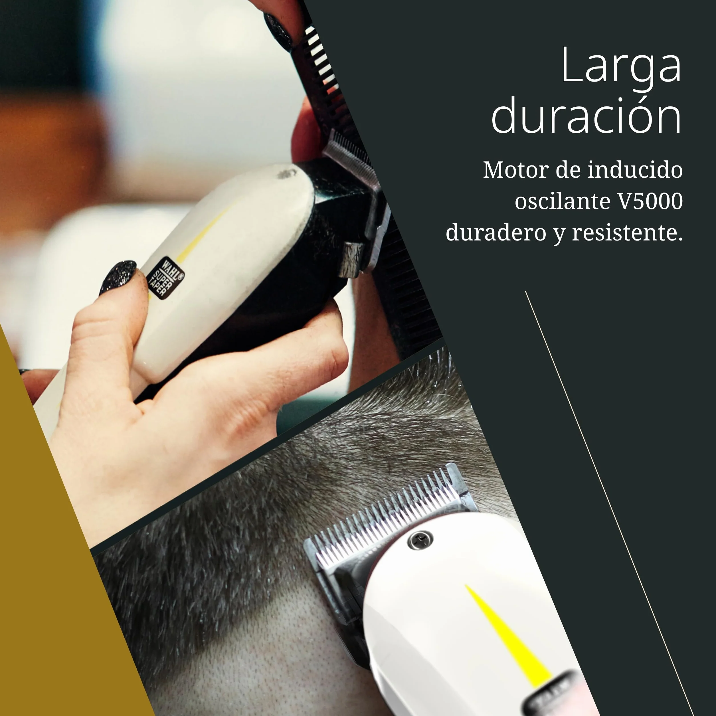 Wahl Super Taper Maquina Cortapelos Cuchillas Cromadas Corriente Alterna Blanco