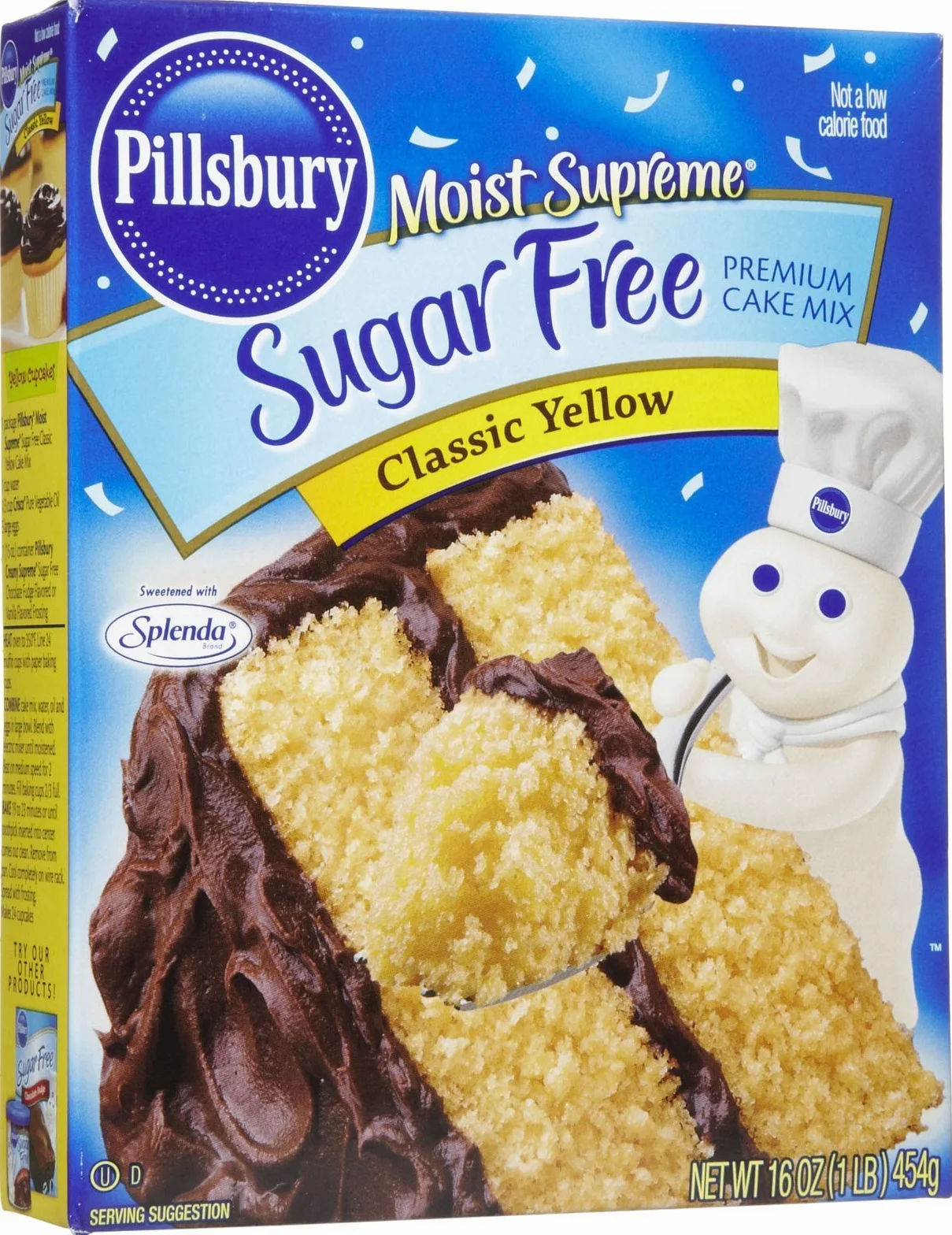 Pillsbury Azúcar Libre Amarillo Pastel Mix 16 oz