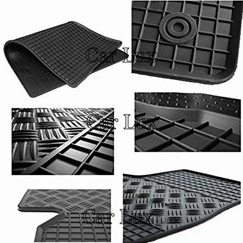 Car Lux DUO05777 - Kit Conjunto Alfombra Protector Maletero y Alfombrillas de Goma a Medida para Nissan Qashqai Tekna II Desde 2014-