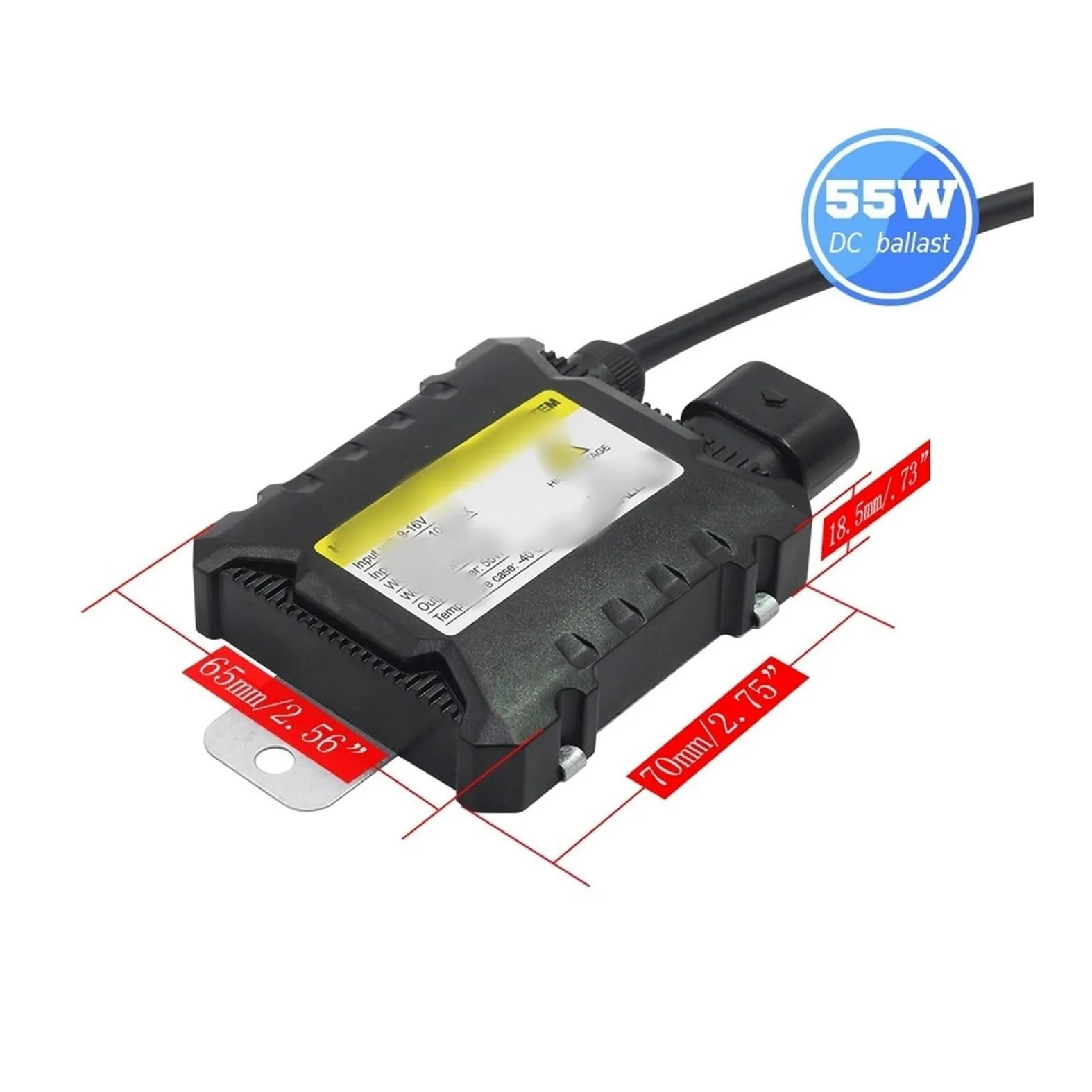 para balasto de xenón 55W 12V Coche para Kit para H1 H3 H4 H7 H8 H11 9005 9006 reemplazo Bloque Encendido Digital(2PCS)