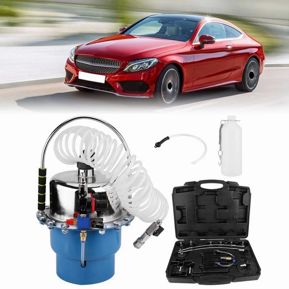 Kit de herramientas neumáticas de purga de presión de aire, kit de purga de aceite de freno para servicio de automóvil