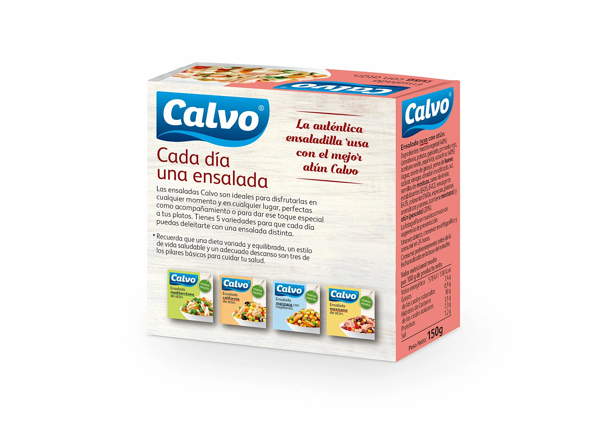 Calvo Ensalada Rusa con Atún 24 x 150 g