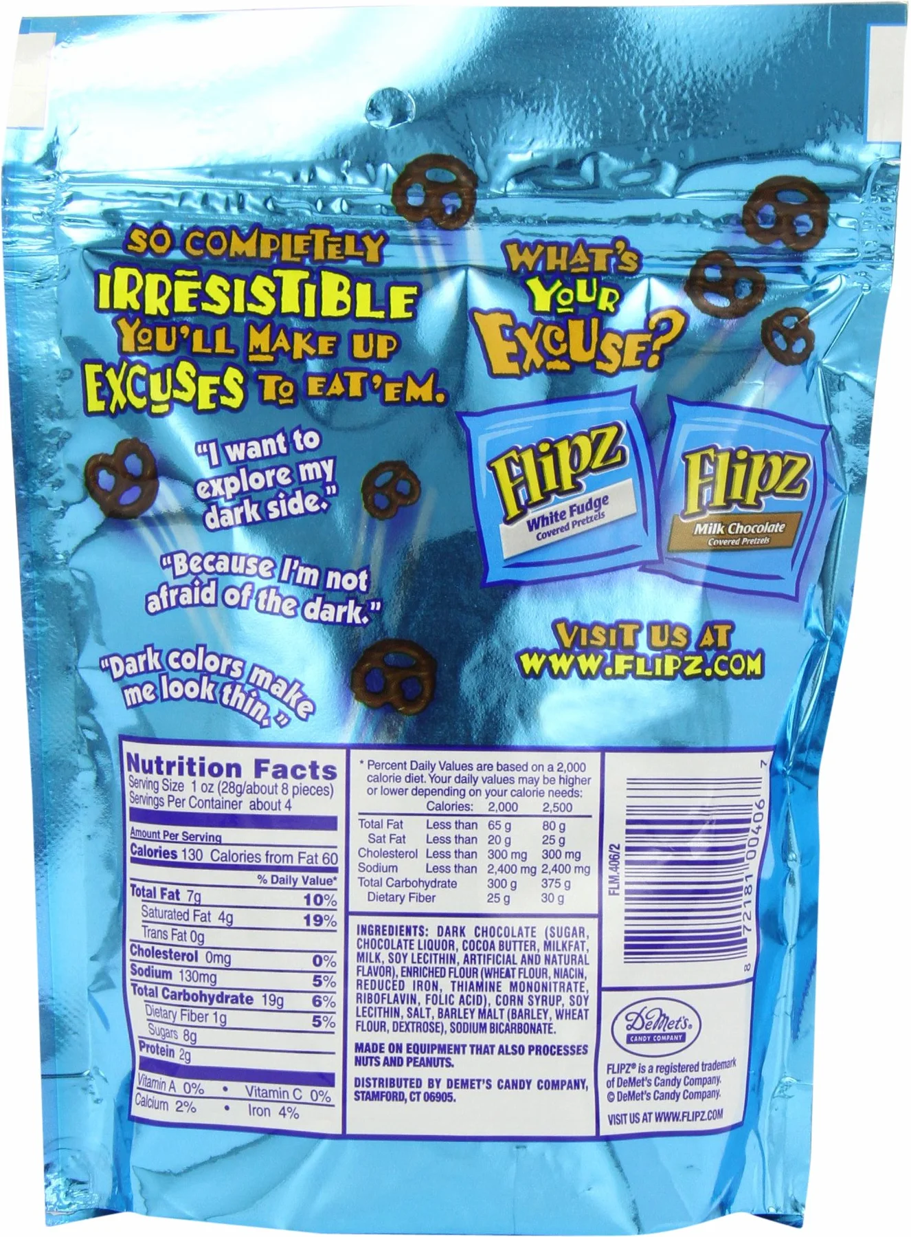 Flipz Dark Chocolate Covered Pretzels 113g Pack of 2