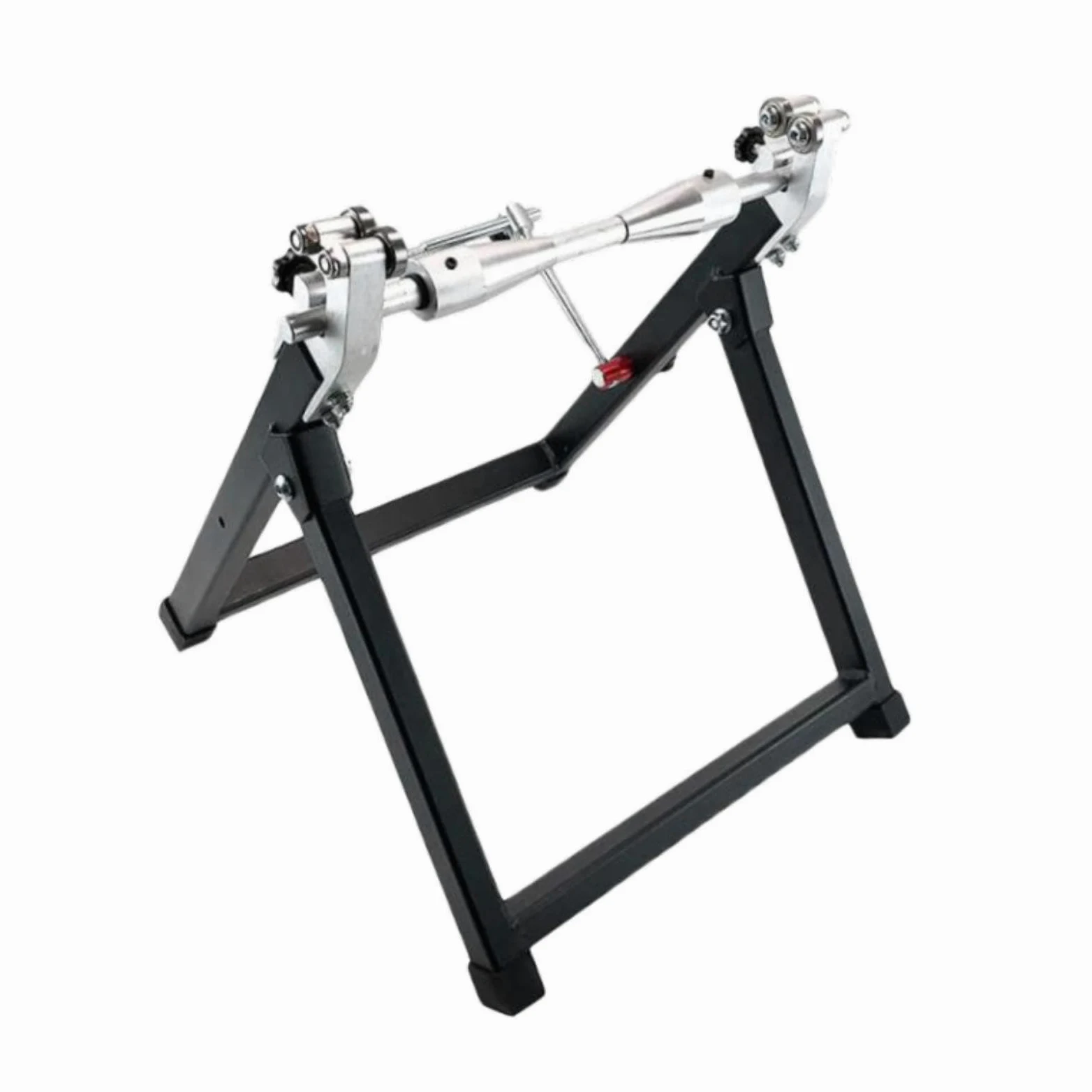 Oshhni Equilibrador de ruedas para motocicletas Soporte para equilibrar ruedas de motocicletas Accesorios estables para trabajo pesado Herramienta para, Plata