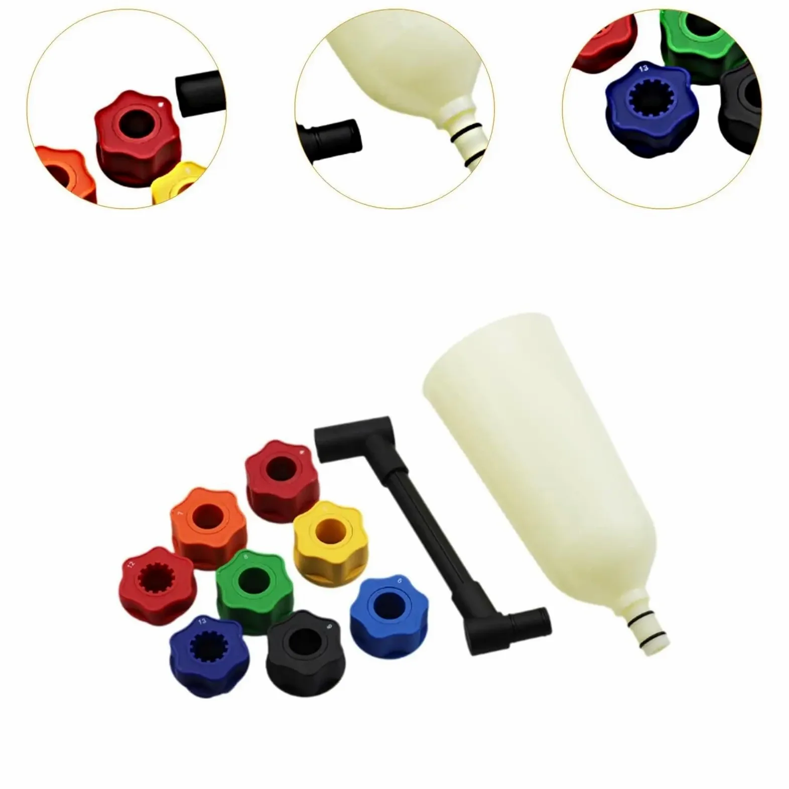 Embudo de Aceite, Juego de extensión Flexible, Repuesto de Aceite portátil for Mantenimiento