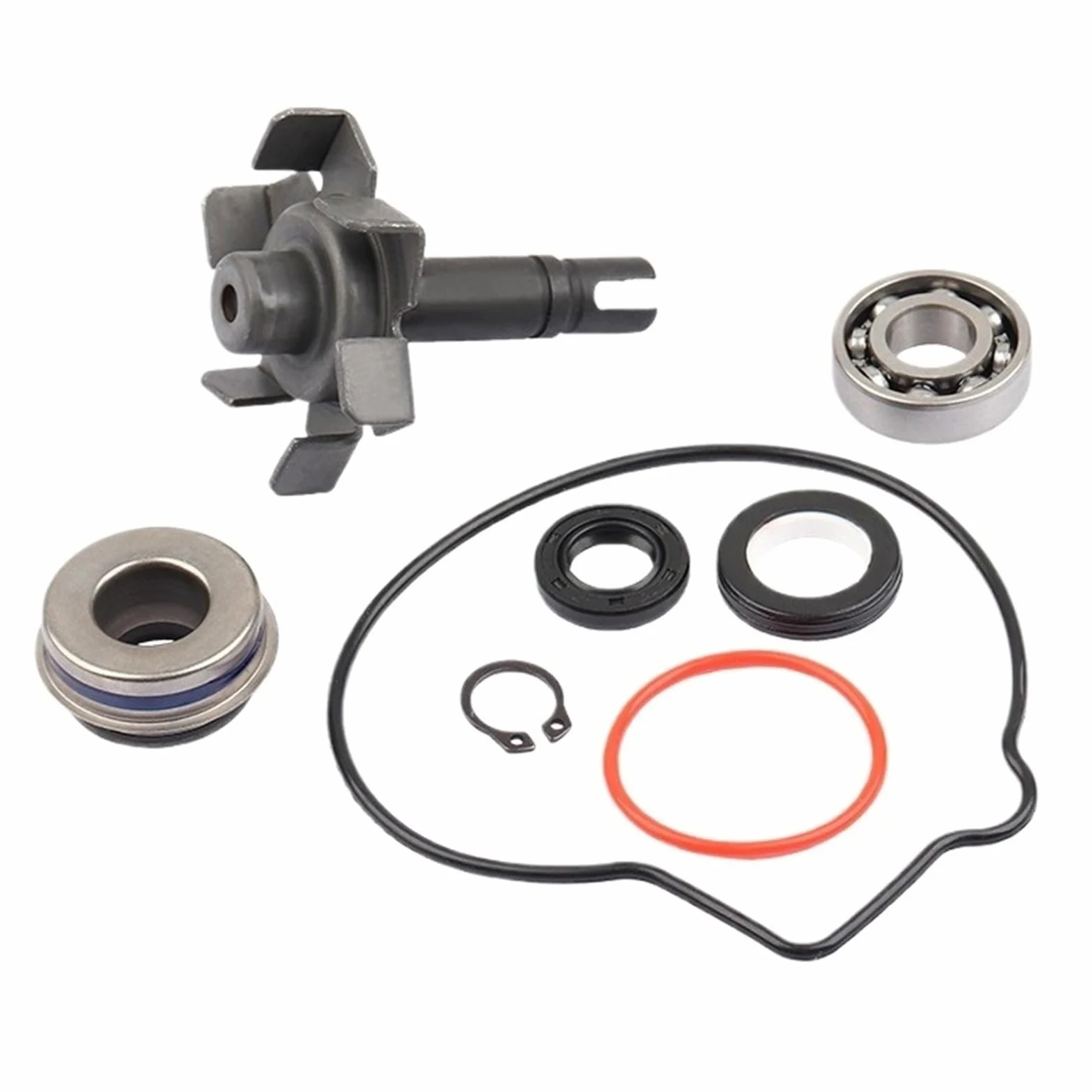 Retenes De Bomba Agua Para Motocicleta Ajuste para YAMAHA Ajuste para YZF-R6 YZF R6S F26 FZ6R XJ6 Rodamiento de bolas Eje impulsor Bomba de agua Junta Reparación de sello