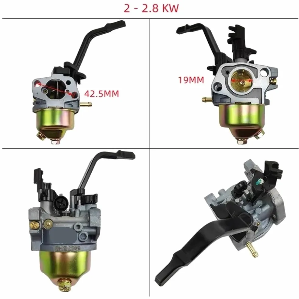 Kit de juntas de carburador adecuado para generadores P19 P19-1 P19-1-000 2KW-3KW