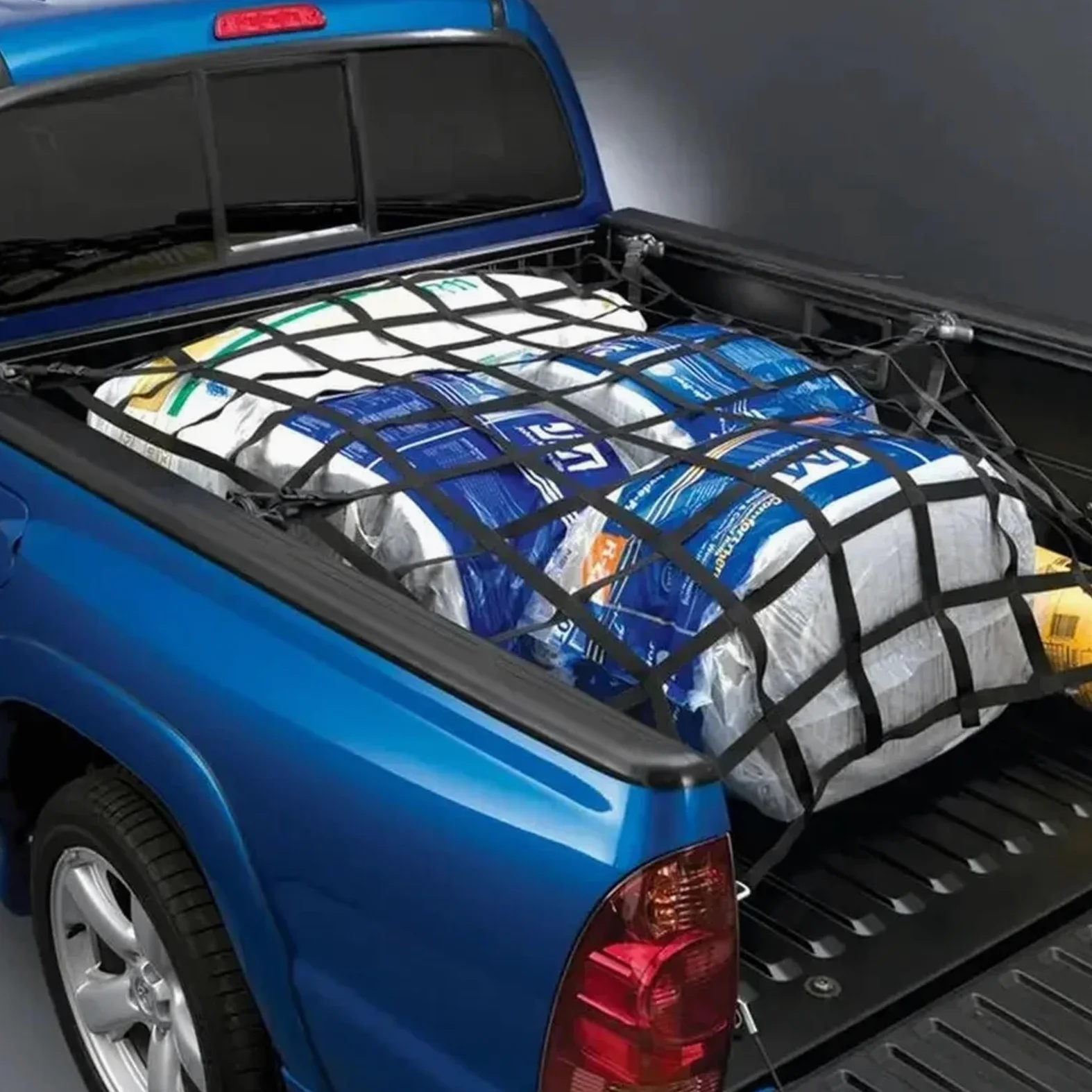 Red Maletero de Coche Heavy Duty Roof Rack Cargo Net Webbing Truck Pickup and Safetyweb Control For Car Modification Parts | M