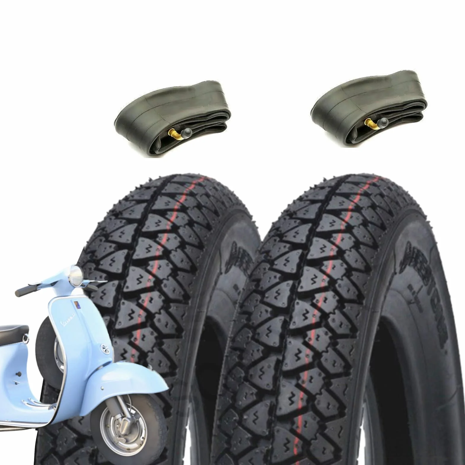 Deestone neumáticos 3.50-10 cámaras de aire Piaggio Vespa PX 125 150 200 Arcobalno