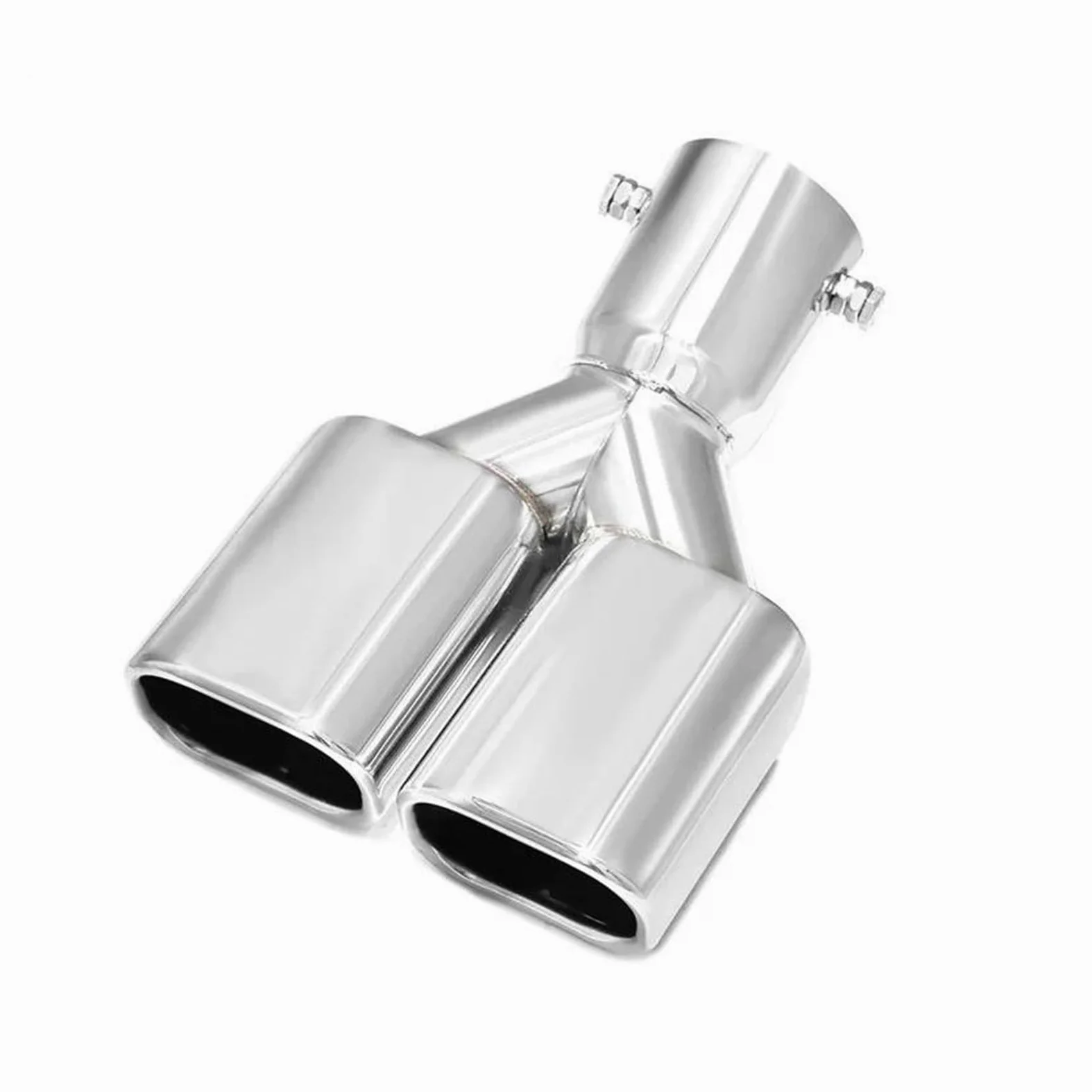 Tubo escape deportivo Silenciador de tubo de escape cuadrado de acero inoxidable de doble cabezal para Toyota para Alphard Serie 40 2024 silenciador