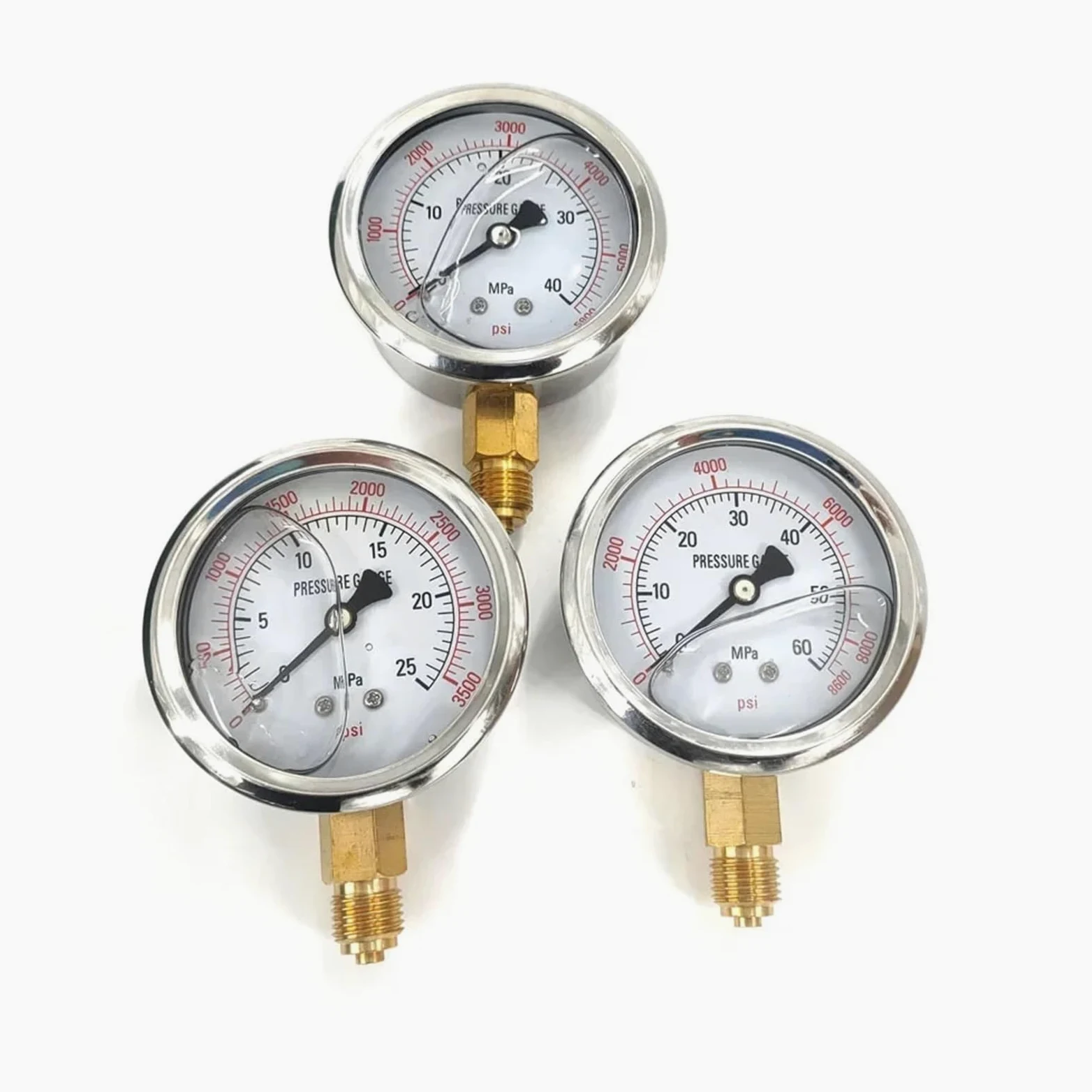 Kit de Prueba de presión para excavadoras con manómetro hidráulico, para maquinaria de construcción, regulador de argón, comprobador de Gasolina, manómetro Digital (comprobador de Gasolina)