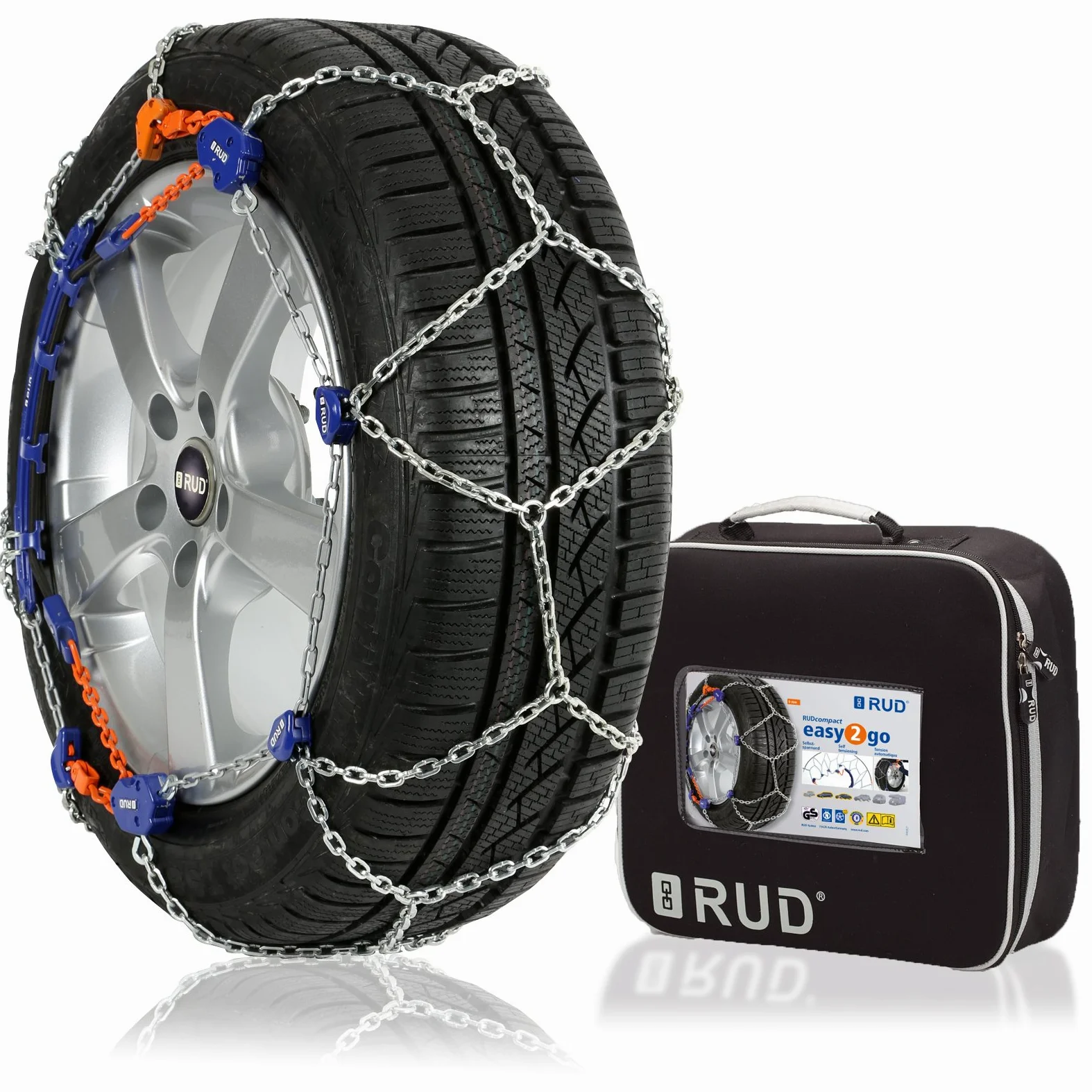 RUD 4716949 Candeas para la nieve Easy2go para turismo, tamaño 4040, set de 2