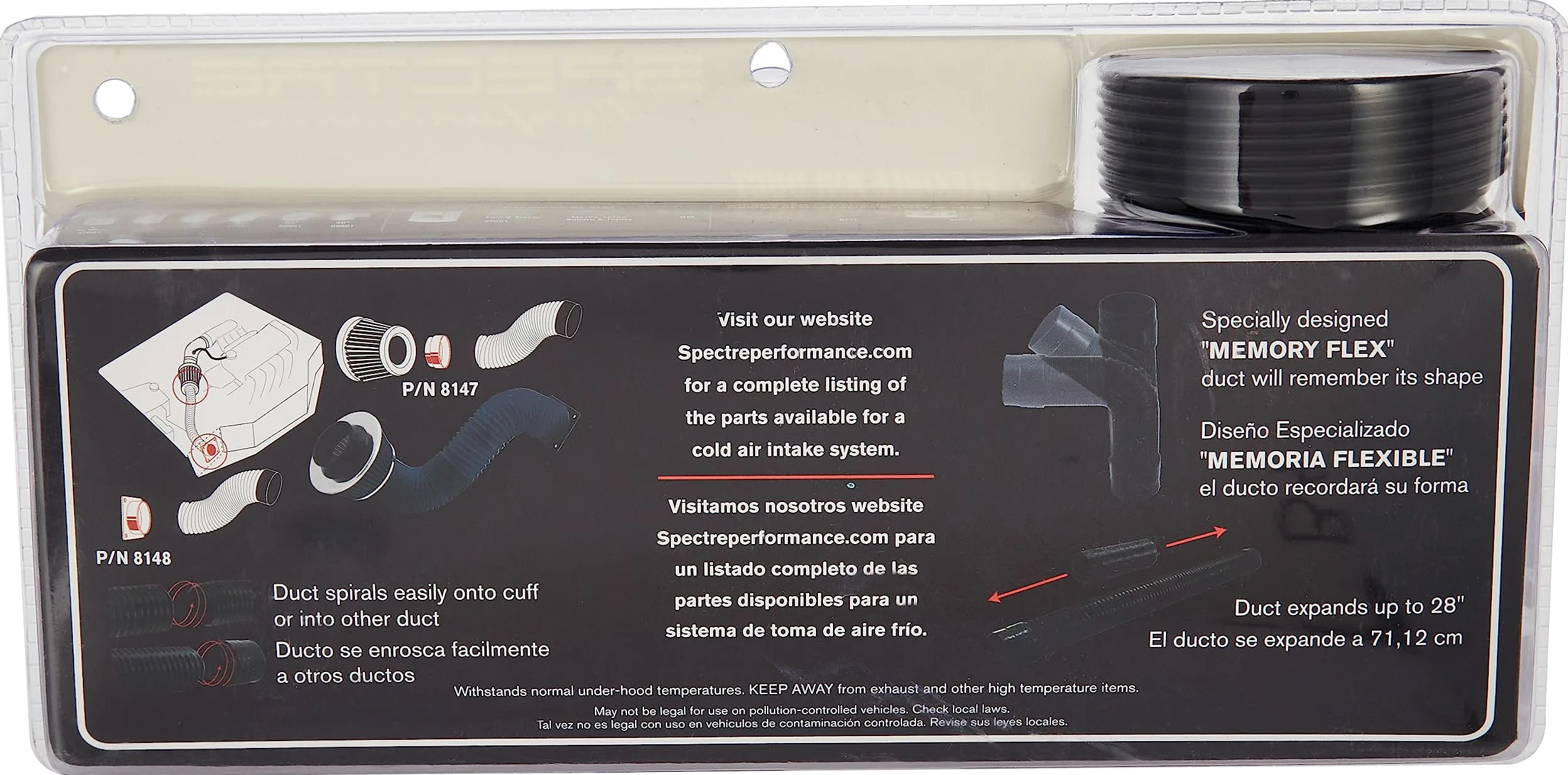 Spectre Performance 8741 Black Air DUC