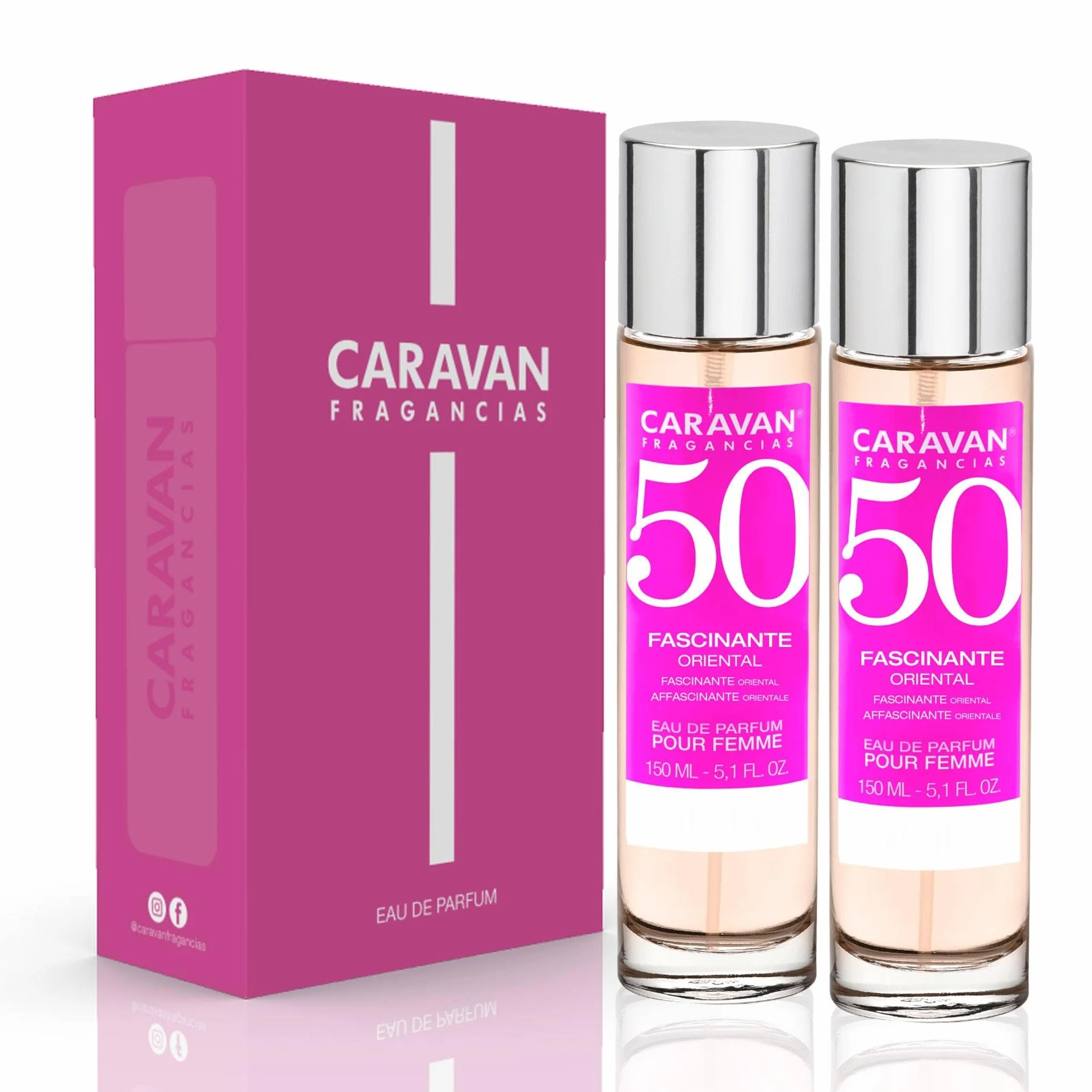 CARAVAN FRAGANCIAS Caja de Regalo 2 Perfumes Nº50 150 ml Mujer