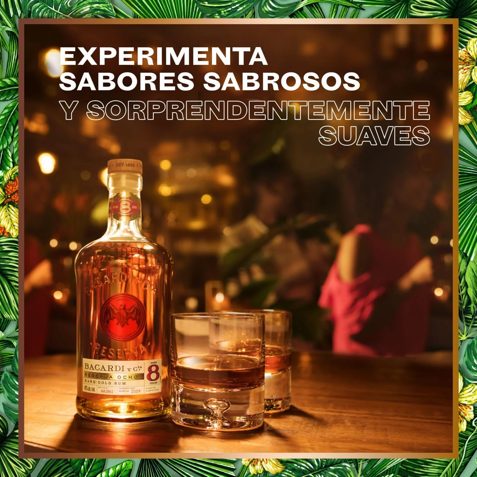 BACARDÍ Reserva 8 Ron Caribeño Premium 40% ALC. 70 cl 700 ml 8 Años