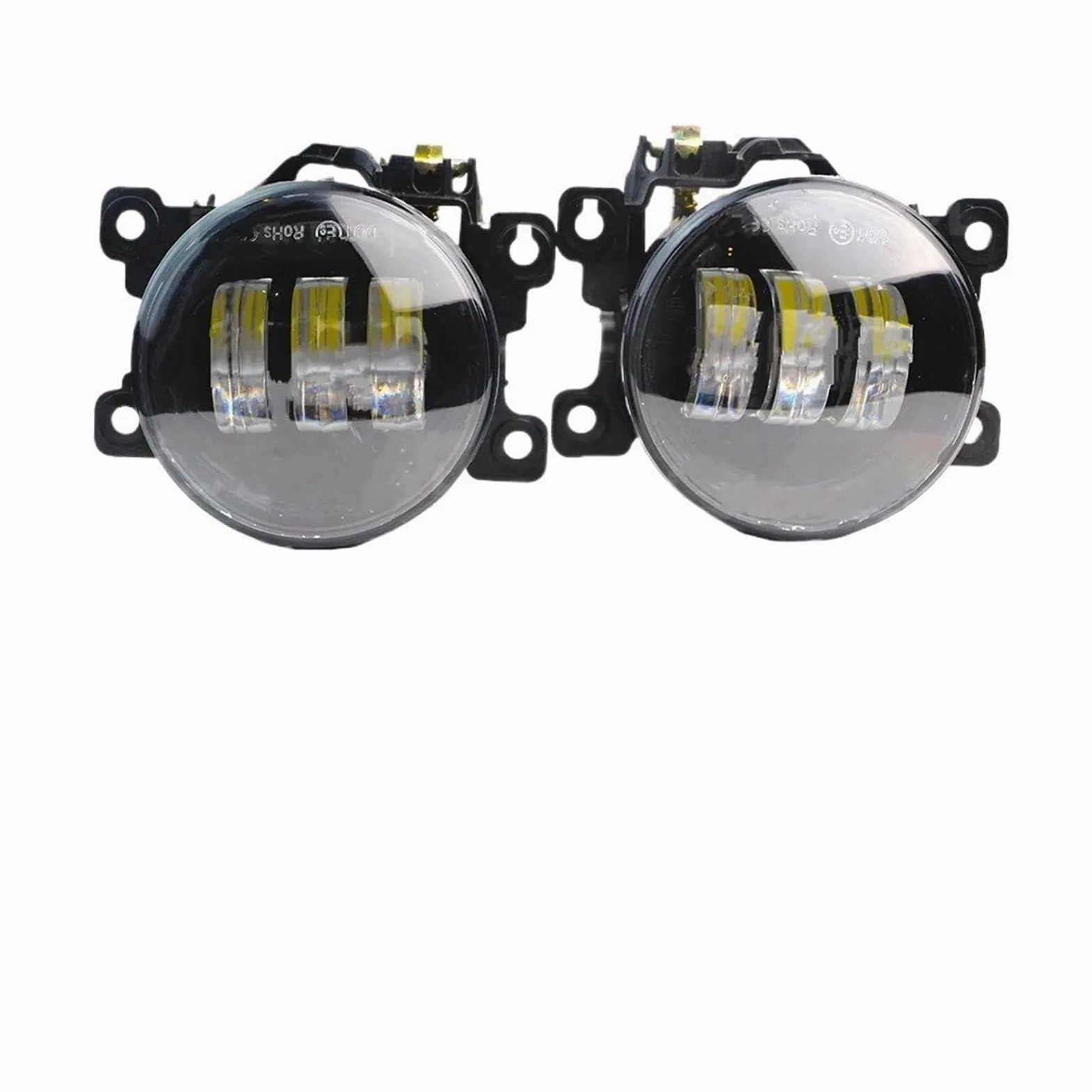 Para Suzuki Para Swift Para Deporte 2007-2020 2 Piezas 30W LED Luz Antiniebla Ojo Ángel Diurna Canbus Lámpara Frontal DRL Montaje Faros Antiniebla(Amarillo)