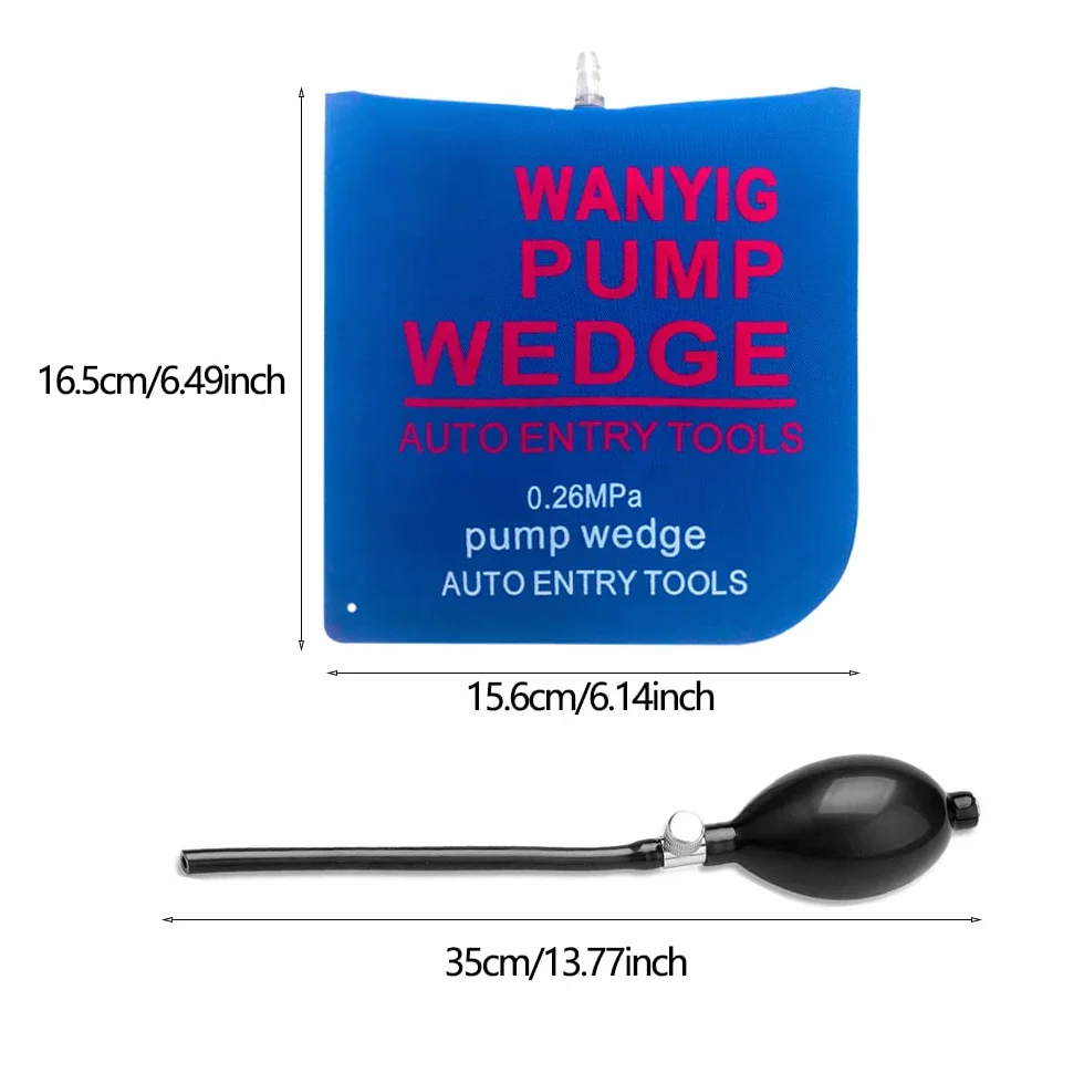 WANYI 4 Piezas Air Pump Wedge Bomba de aire para puerta o ventana de coche Herramienta de alineación de la cuña del aire de la bomba Herramientas de mano potentes para uso universal