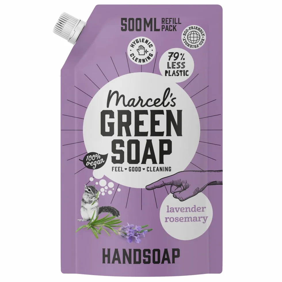 Marcel's Green Soap Recambio jabón manos lavanda romero 500 ml biodegradable
