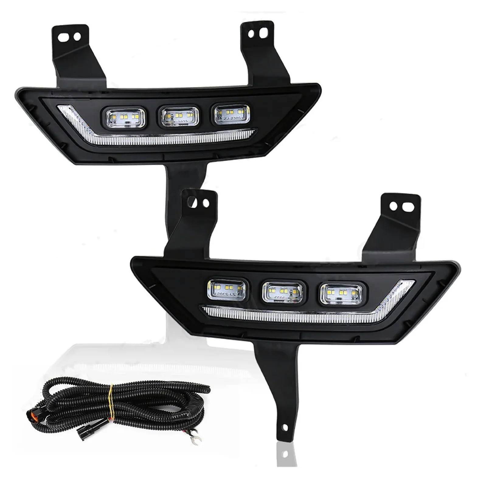 Luces Antiniebla Luz Niebla Para GWM Para Excelente Para Pared Para POER 2021 2022 Luces Diurnas LED DRL Faros Antiniebla Para Coche Intermitente Blanco Amarillo Azul Para 12V